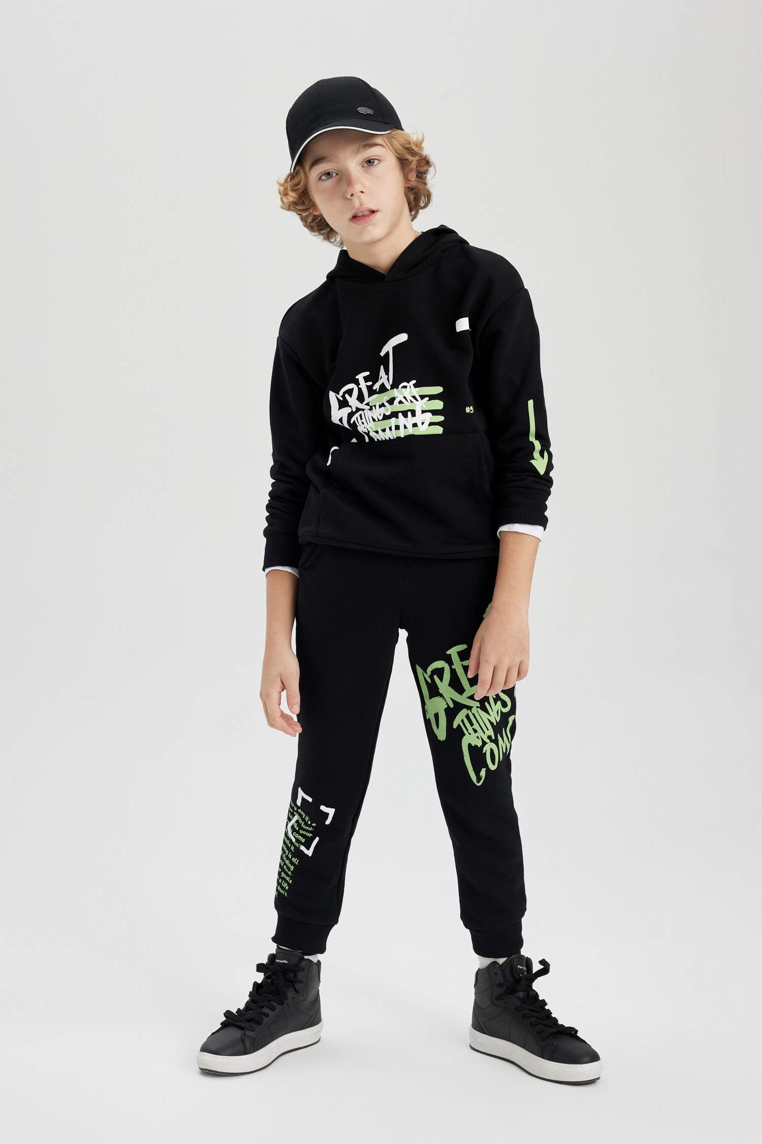 Erkek Çocuk Baskılı Jogger Eşofman Altı