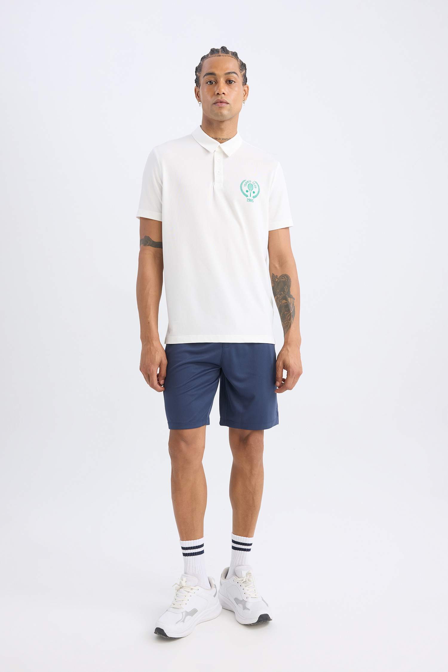 DeFactoFit Standard Fit Printed Sports Heavy Fabric T-Shirt