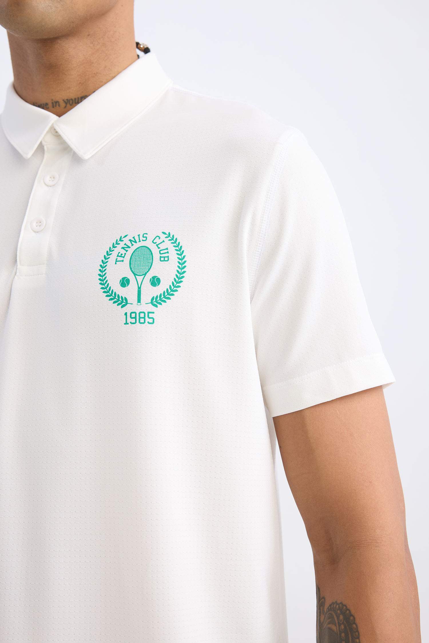 DeFactoFit Standard Fit Printed Sports Heavy Fabric T-Shirt