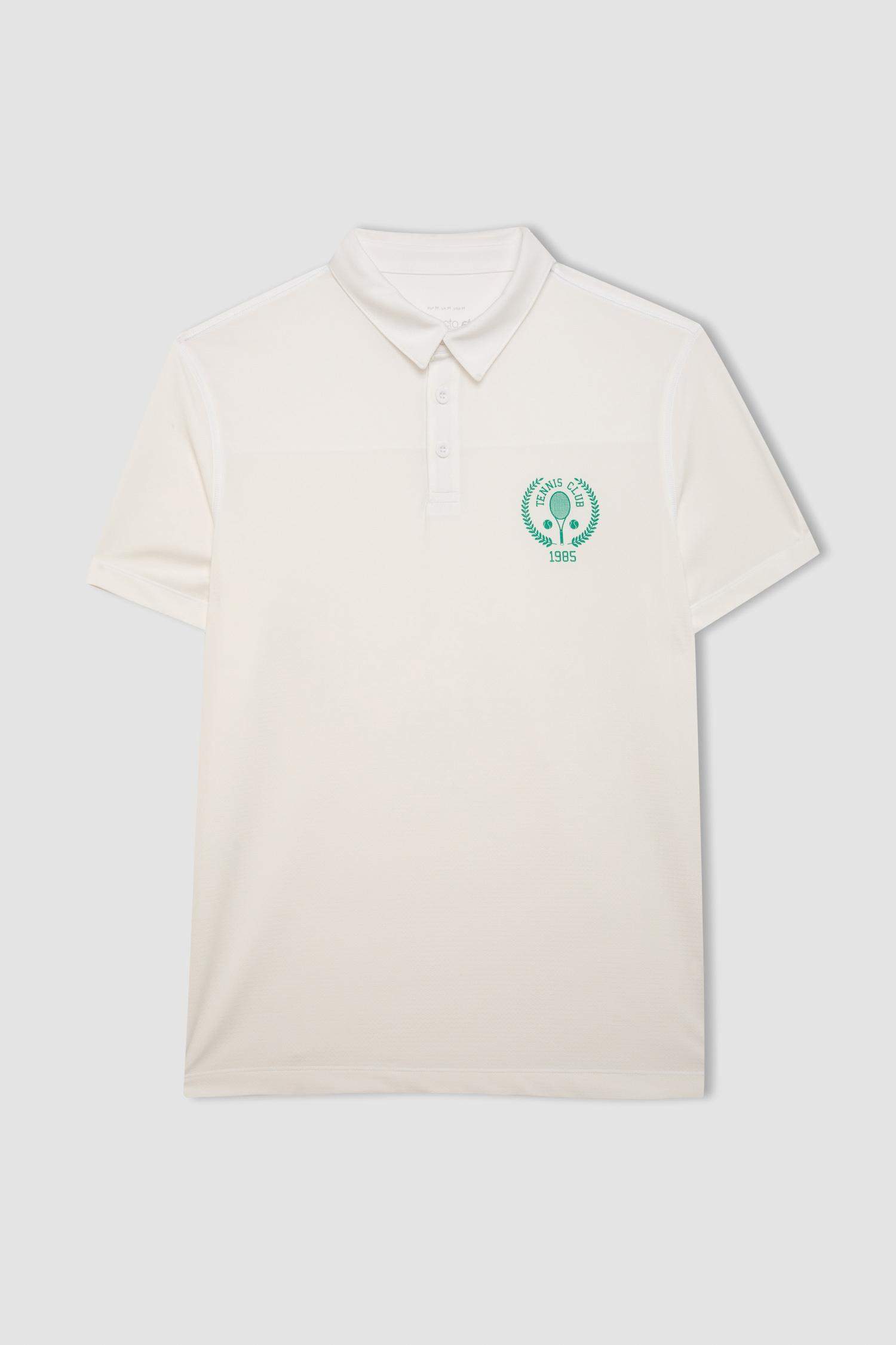 DeFactoFit Standard Fit Printed Sports Heavy Fabric T-Shirt