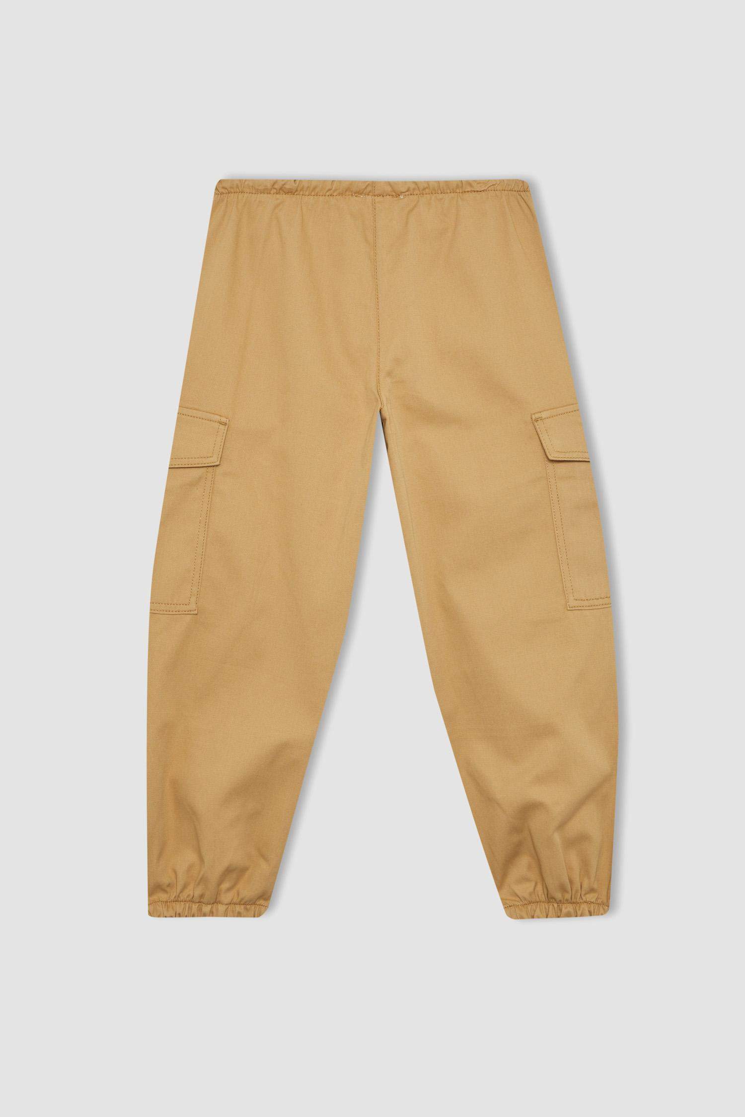 Paraşüt Kargo Pamuklu Pantolon Kız Çocuk