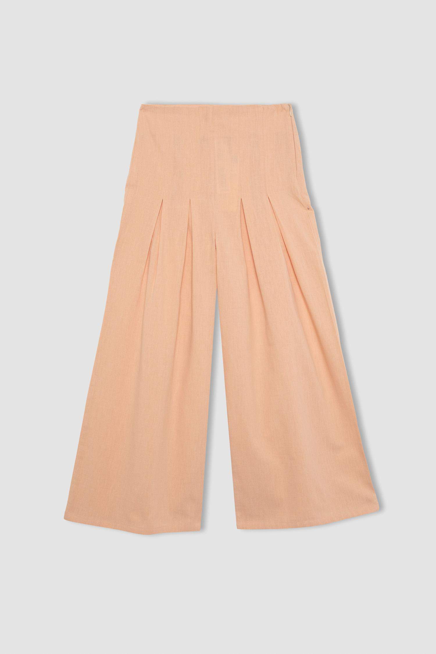 Girl Wide Leg Cotton Trousers