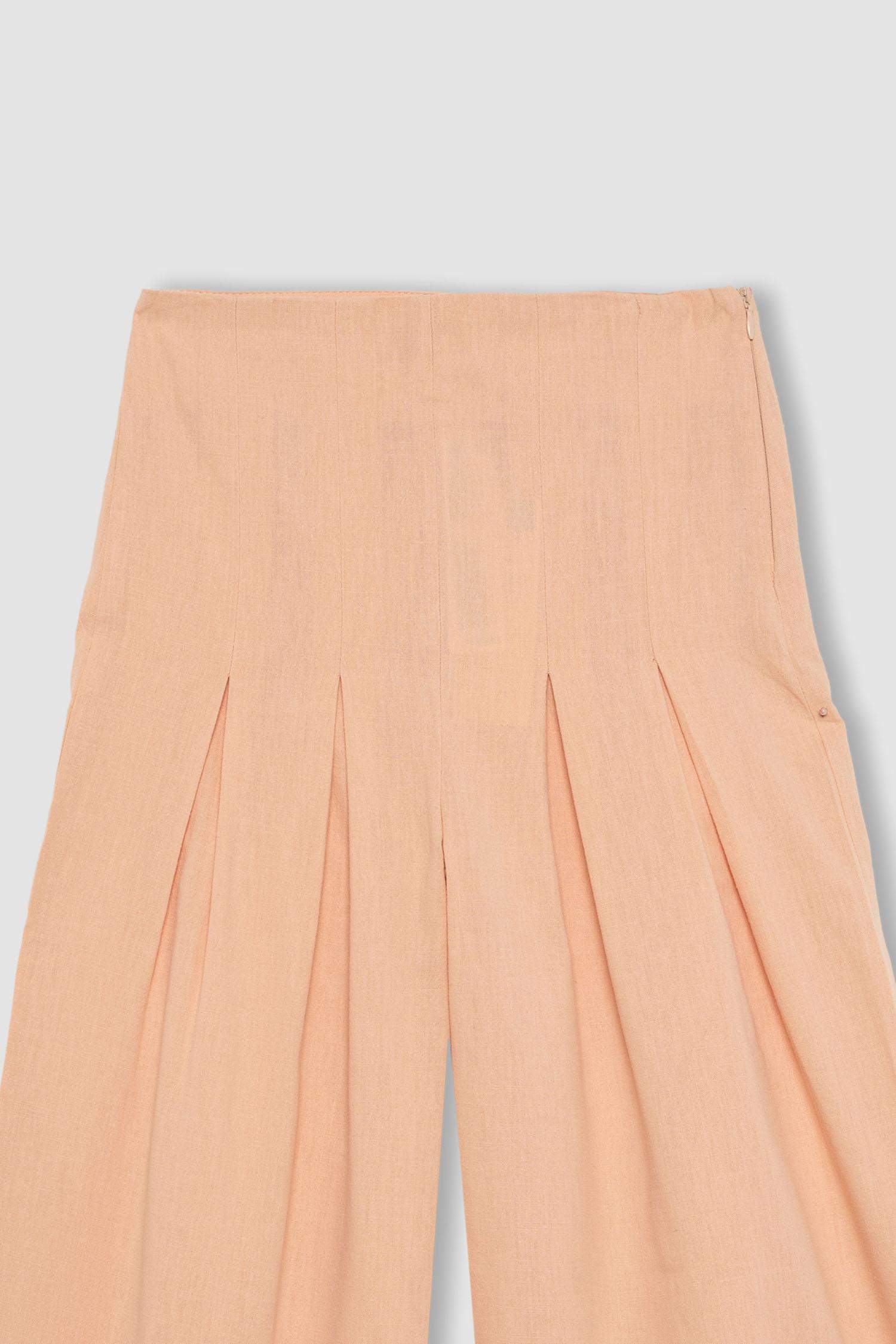 Girl Wide Leg Cotton Trousers