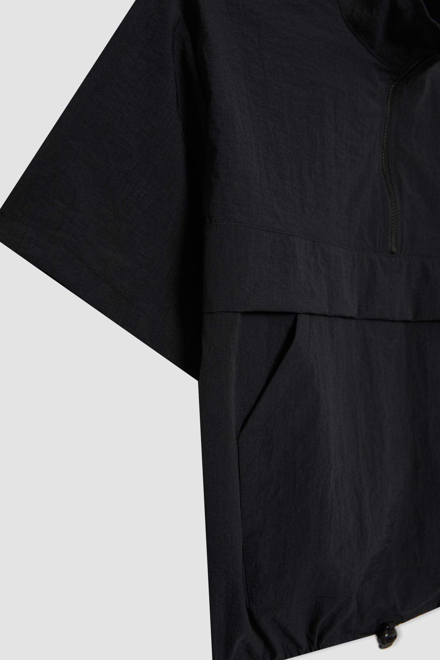 Kız Çocuk Fermuarlı Yaka Kısa Kollu Bluz