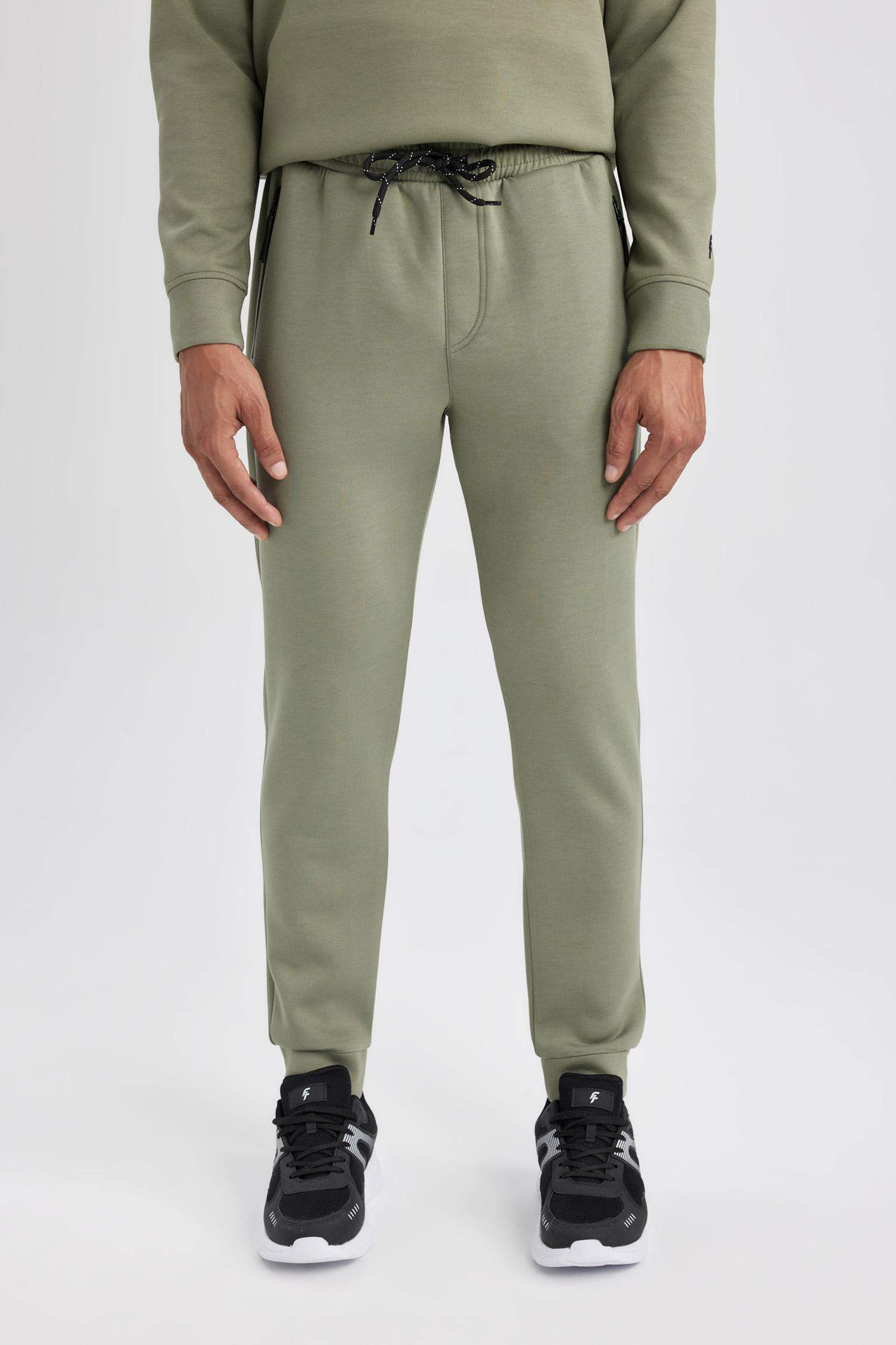 Sporcu Jogger Eşofman Altı Slim Fit Dar Kesim Skuba Dalgıç Kumaş Standart Paça