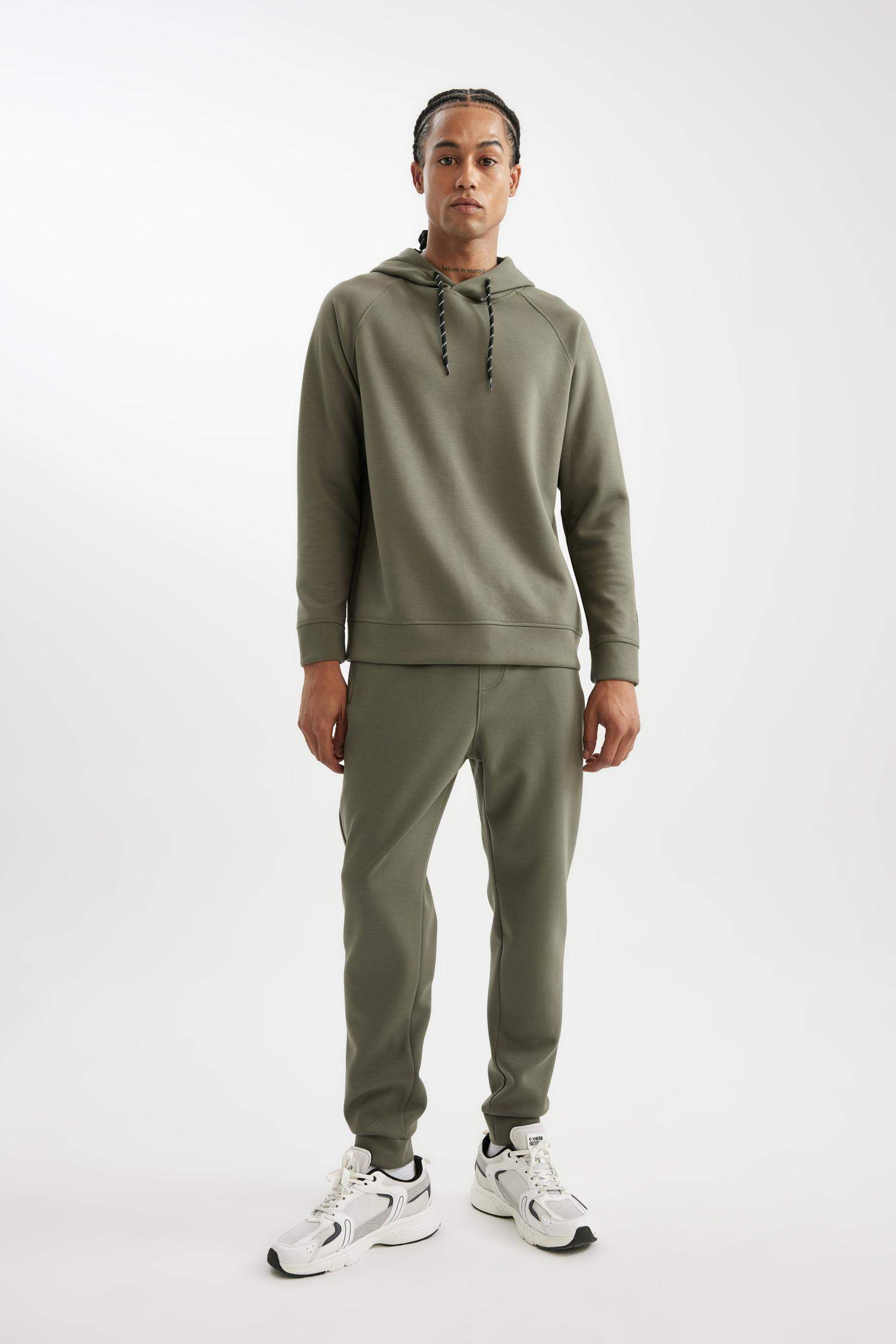 Sporcu Jogger Eşofman Altı Slim Fit Dar Kesim Skuba Dalgıç Kumaş Standart Paça