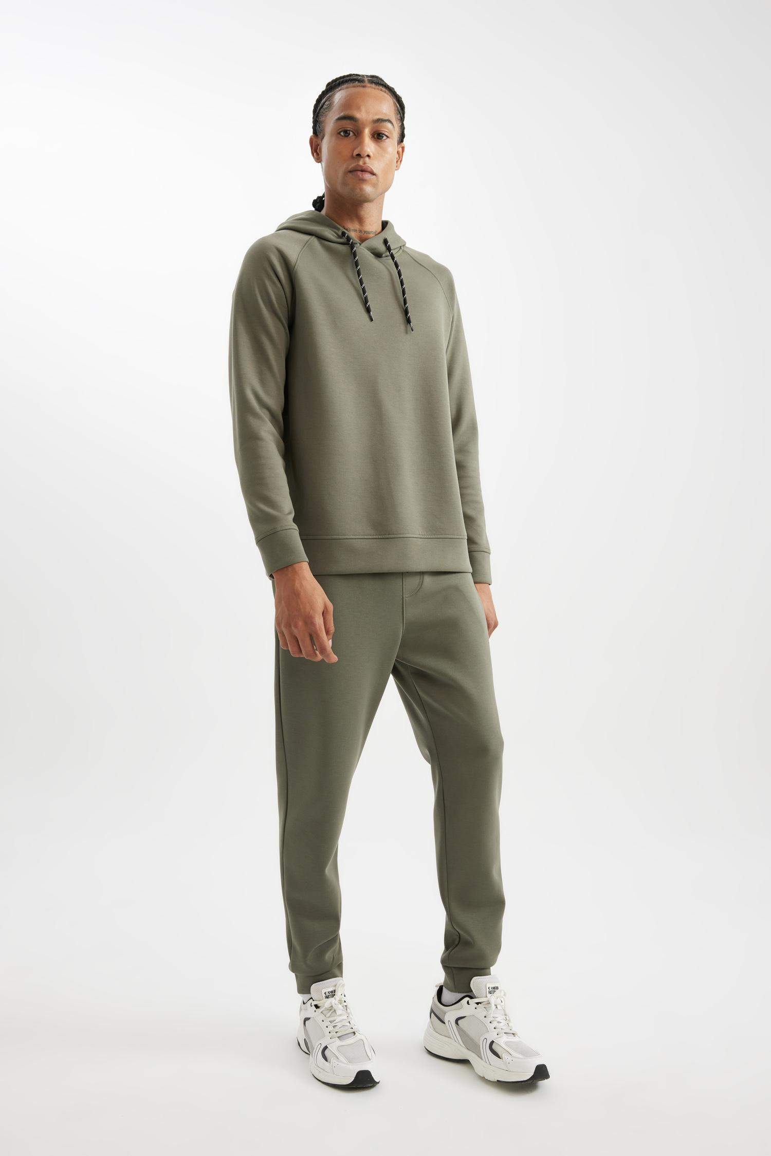 Sporcu Jogger Eşofman Altı Slim Fit Dar Kesim Skuba Dalgıç Kumaş Standart Paça