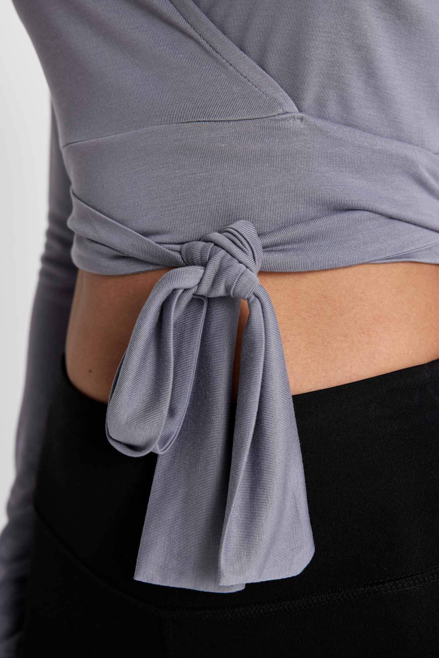 DeFactoFit Standard Fit V Neck Sports Modal T-Shirt