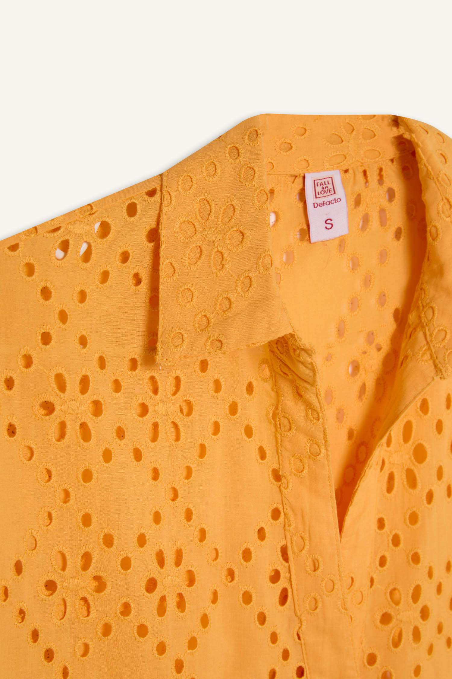 Fall in Love Cotton Yellow Beach Shirt