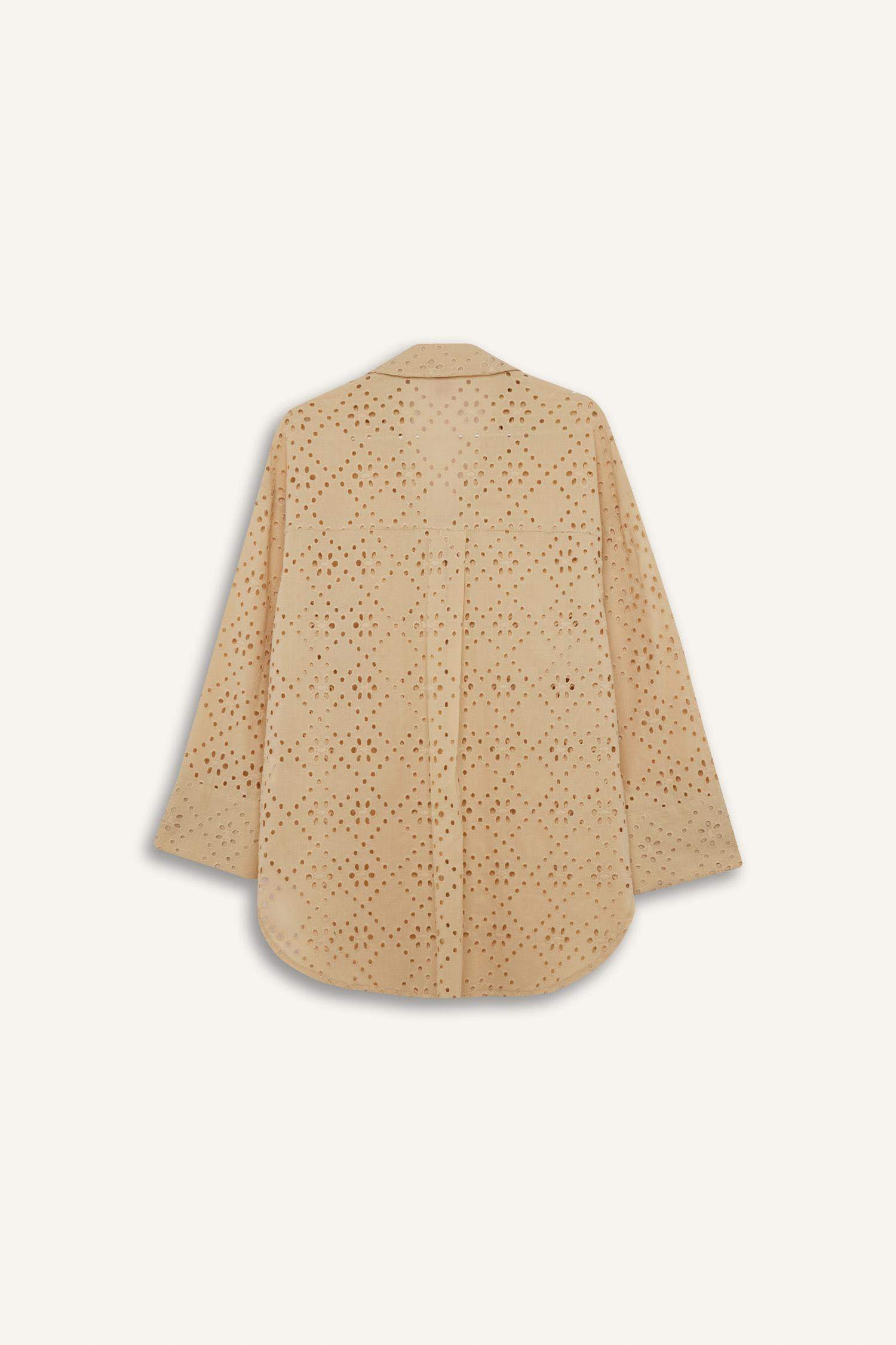 Fall in Love Regular Fit Cotton Brode Beach Shirt