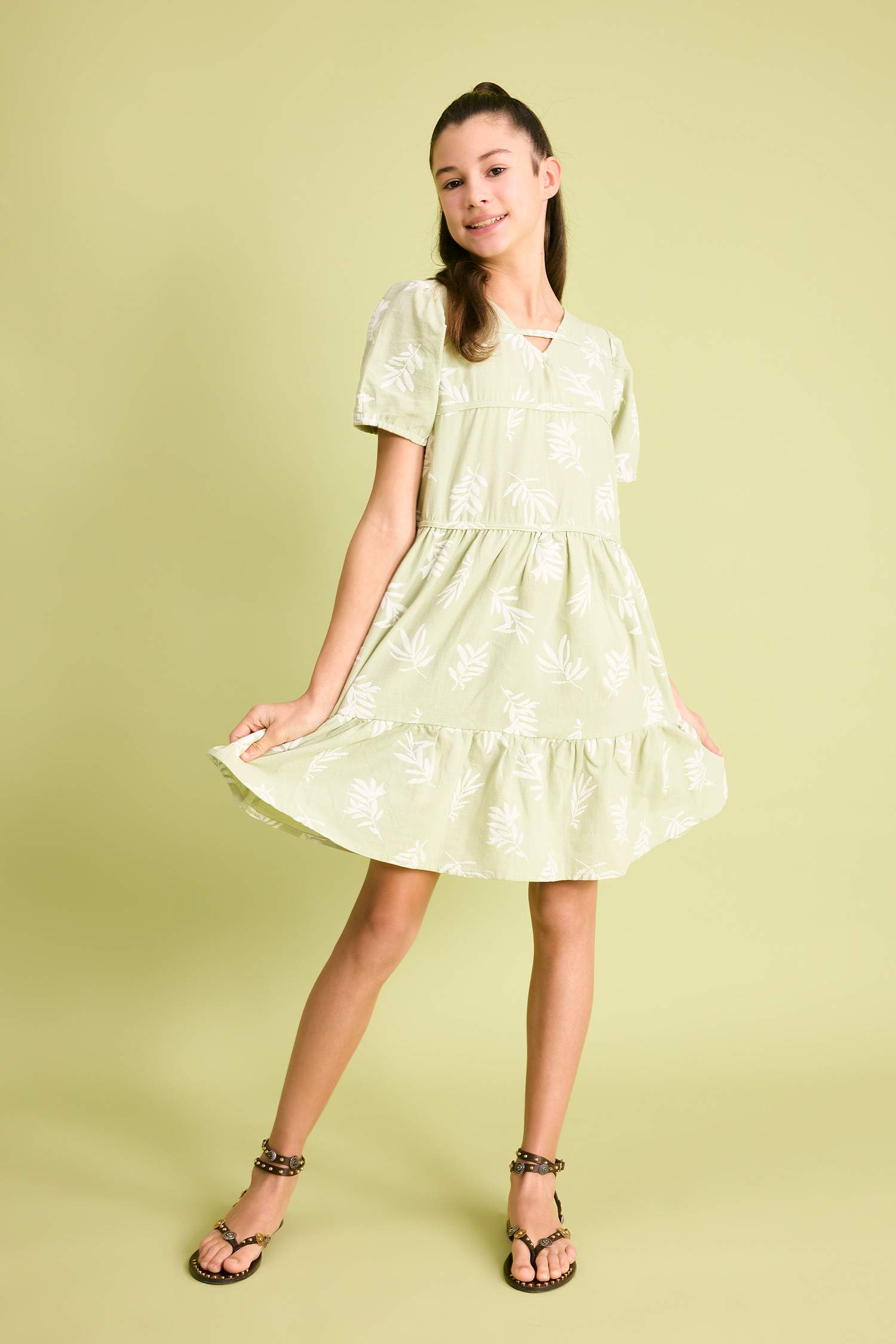 Regular Fit Cotton Woven Dress