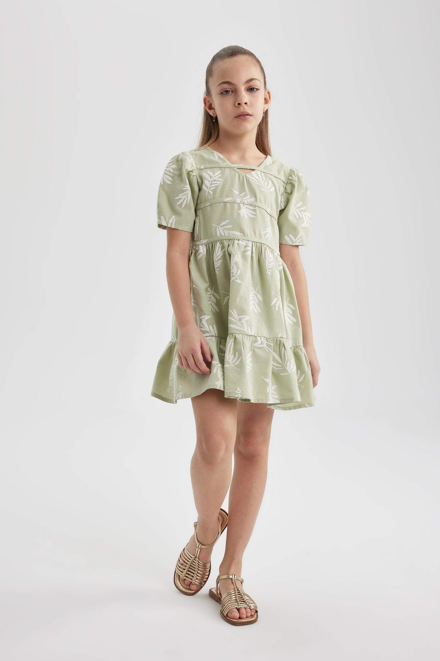 Regular Fit Cotton Woven Dress