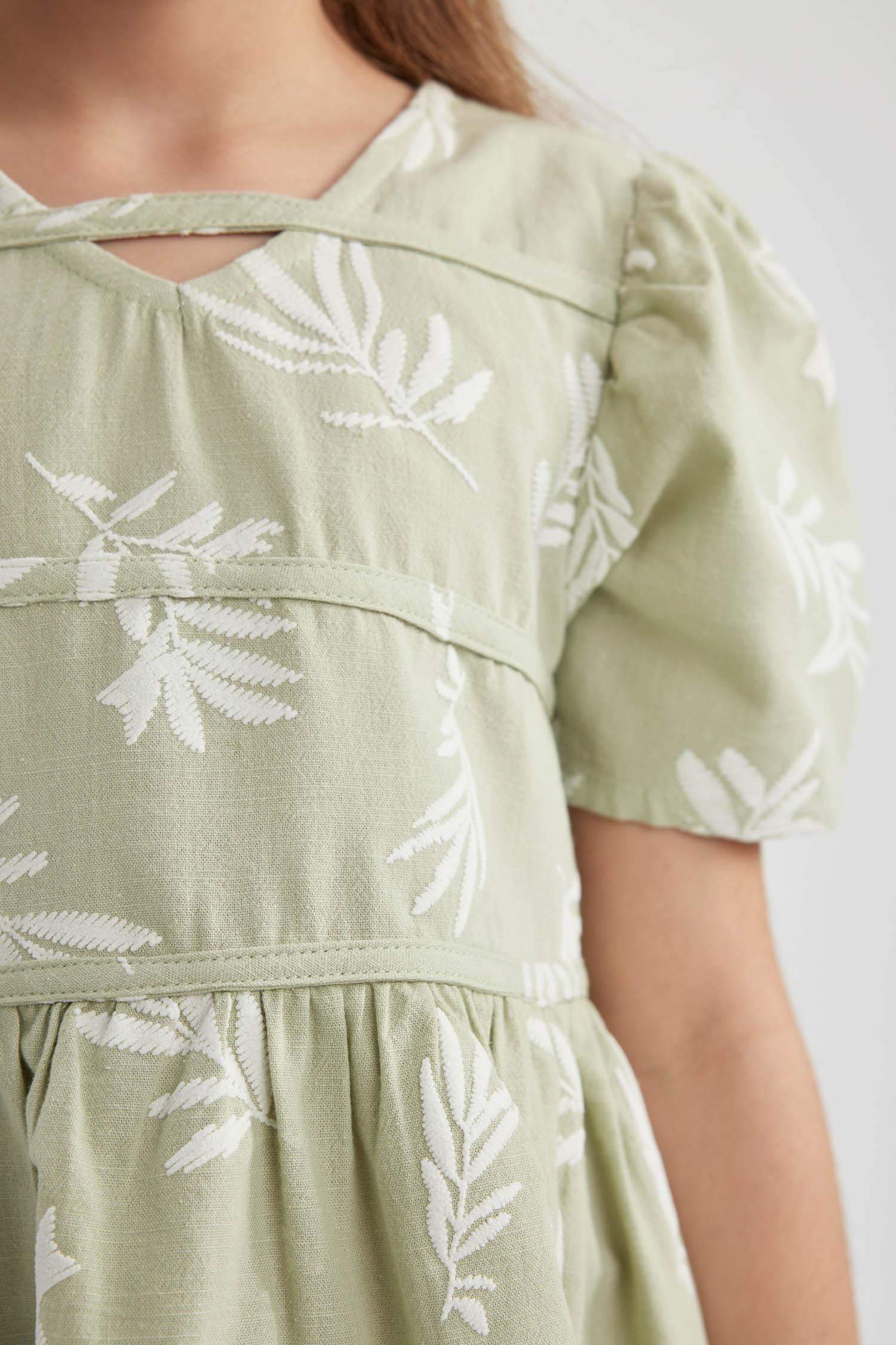 Regular Fit Cotton Woven Dress