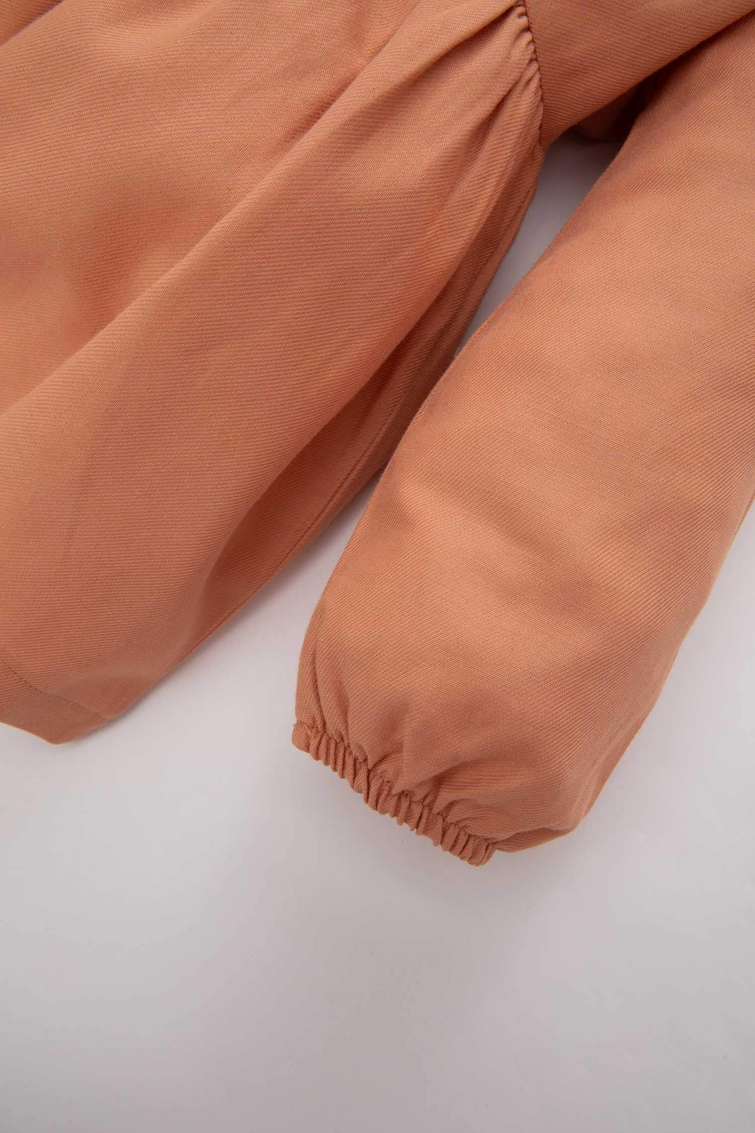 Baby Girl Floral Long Sleeve Twill Dress