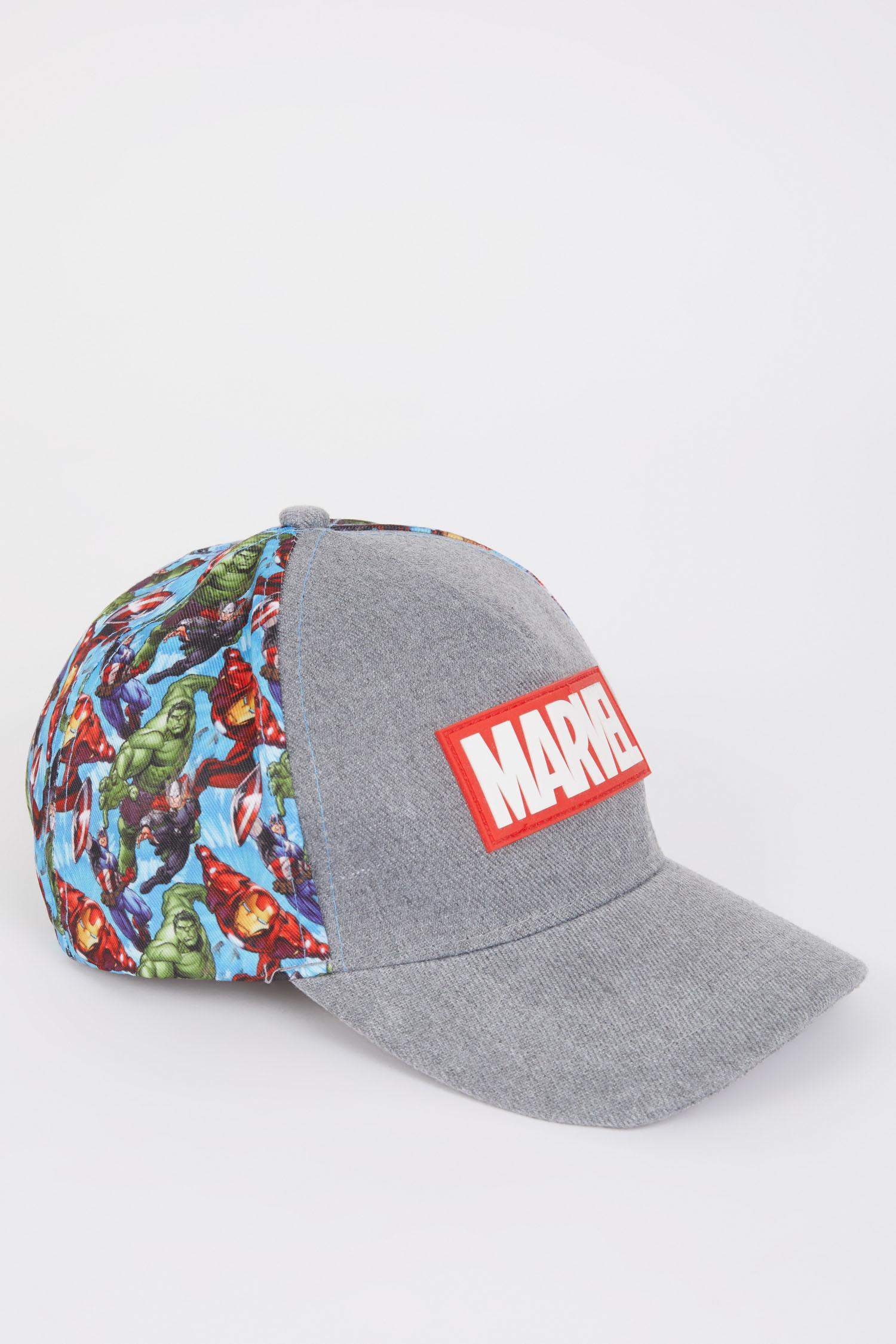 Erkek Çocuk Marvel Avengers Baskılı Cap Şapka