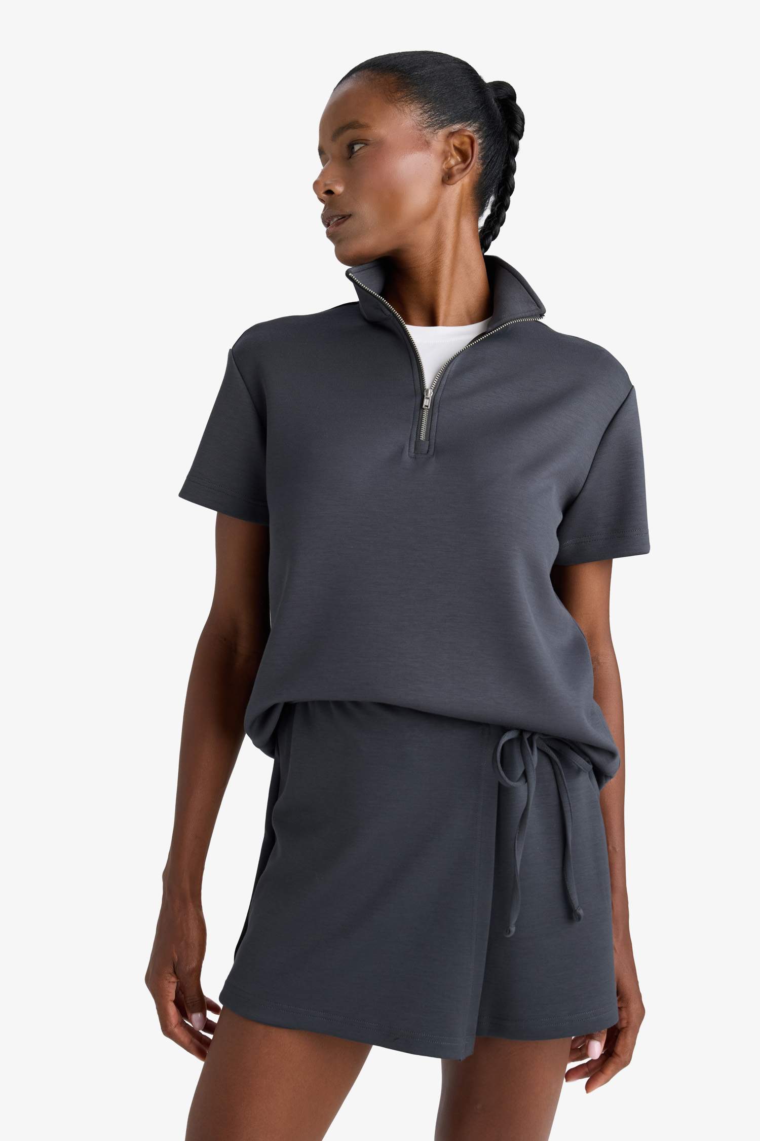 DeFactoFit Standart Fit Kısa Paça Modal Şort Etek