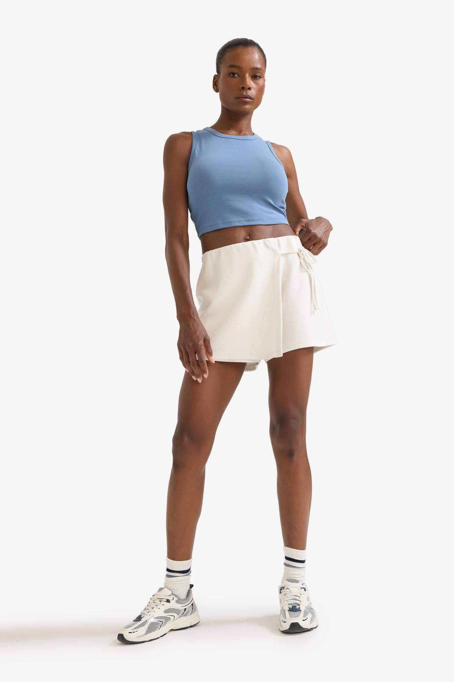 DeFactoFit Standart Fit Kısa Paça Modal Şort Etek