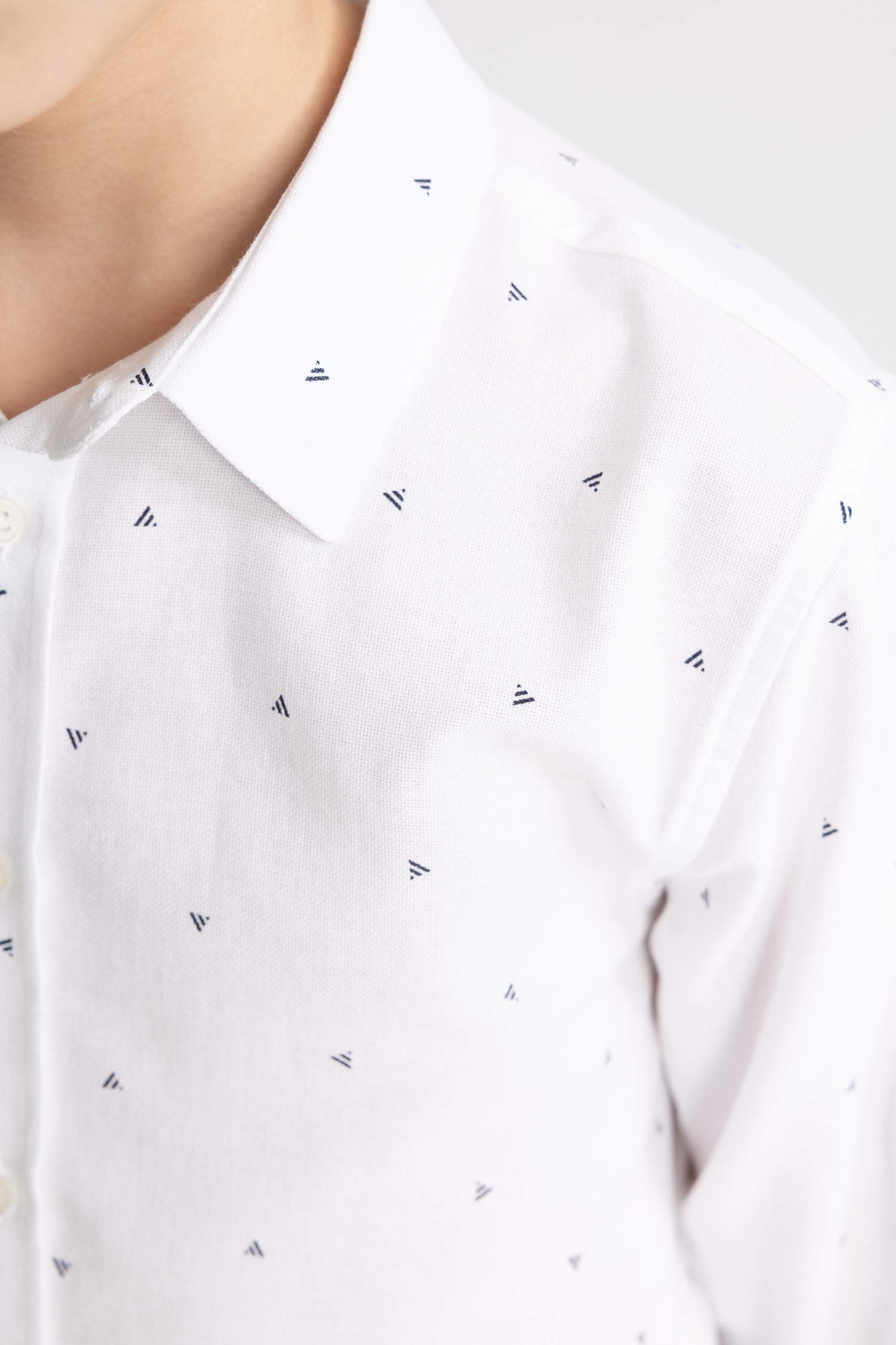 Boy Regular Fit Polo Neck Oxford Shirt