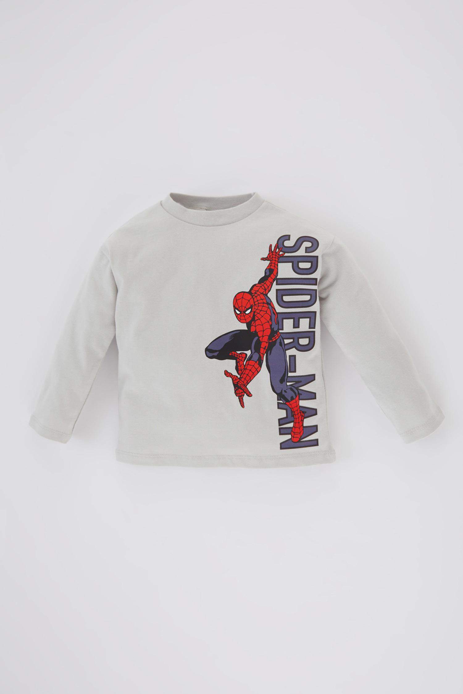 T-Shirt Jersey Manches Longues à Col Rond Et imprimé Marvel Comics Pour Bébé Garçon
