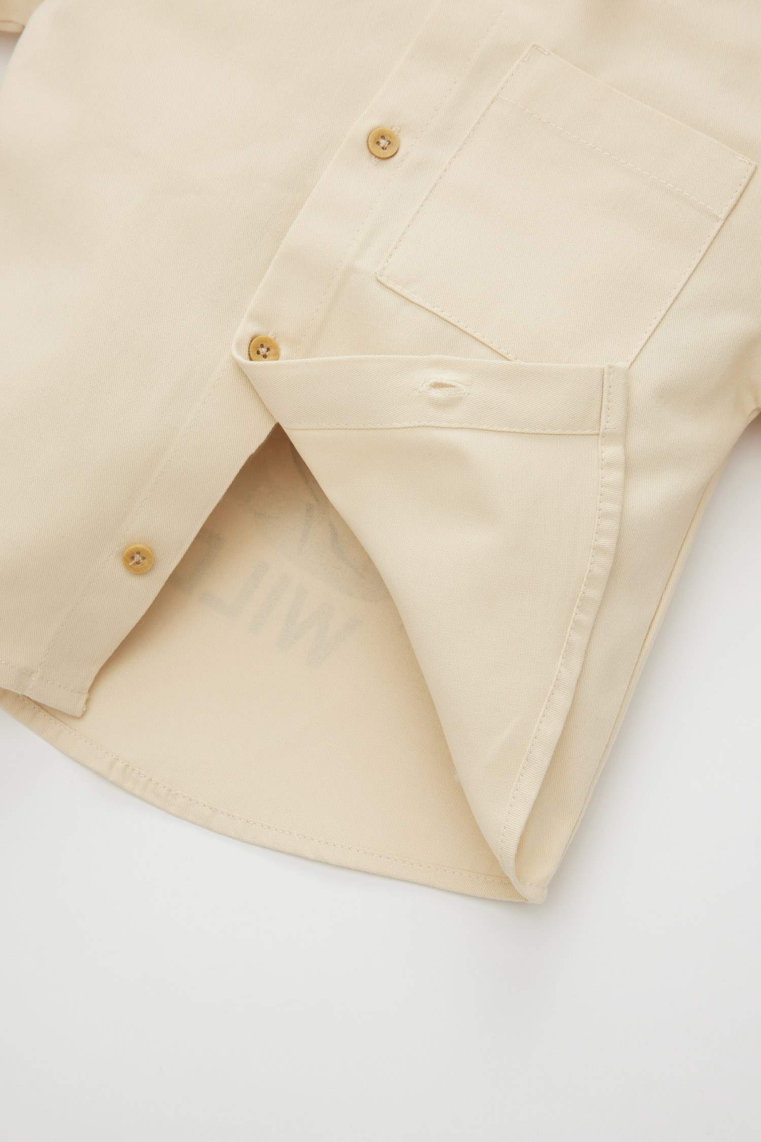 Baby Boy Gabardine Long Sleeve Shirt