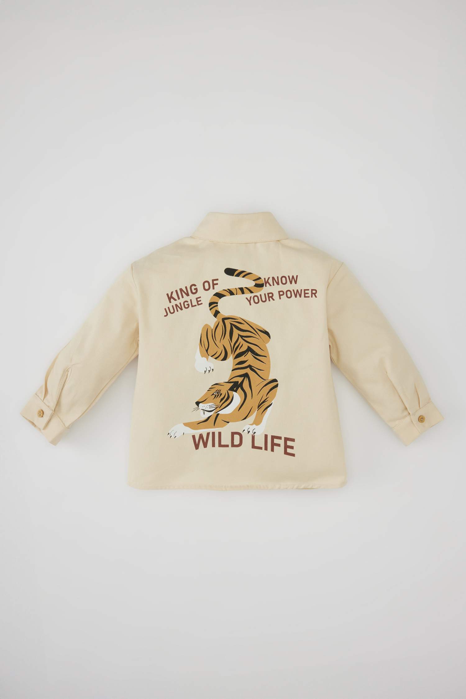 Baby Boy Gabardine Long Sleeve Shirt