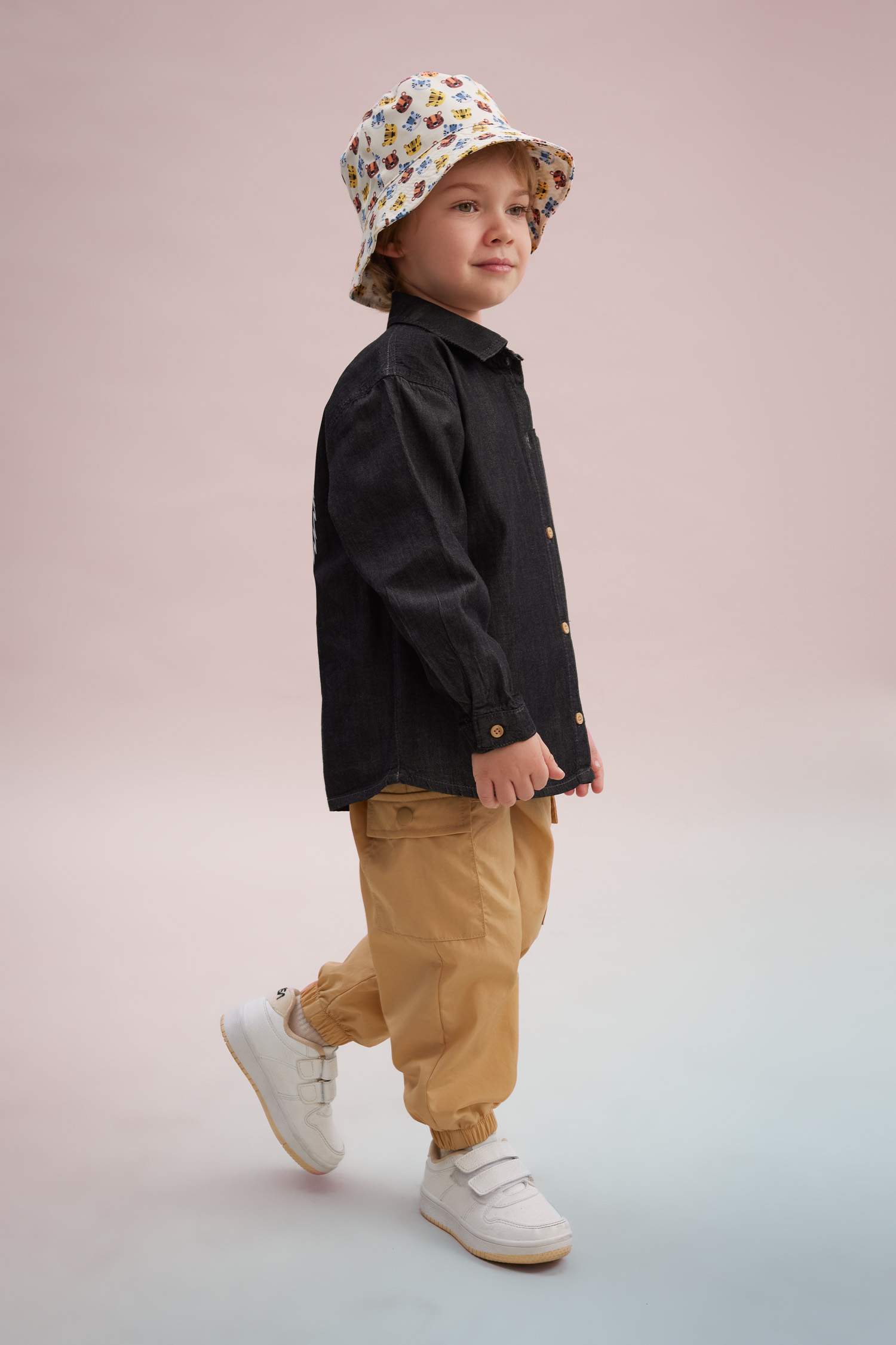 Pantalon Cargo en Gabardine Pour Bébé Garçon