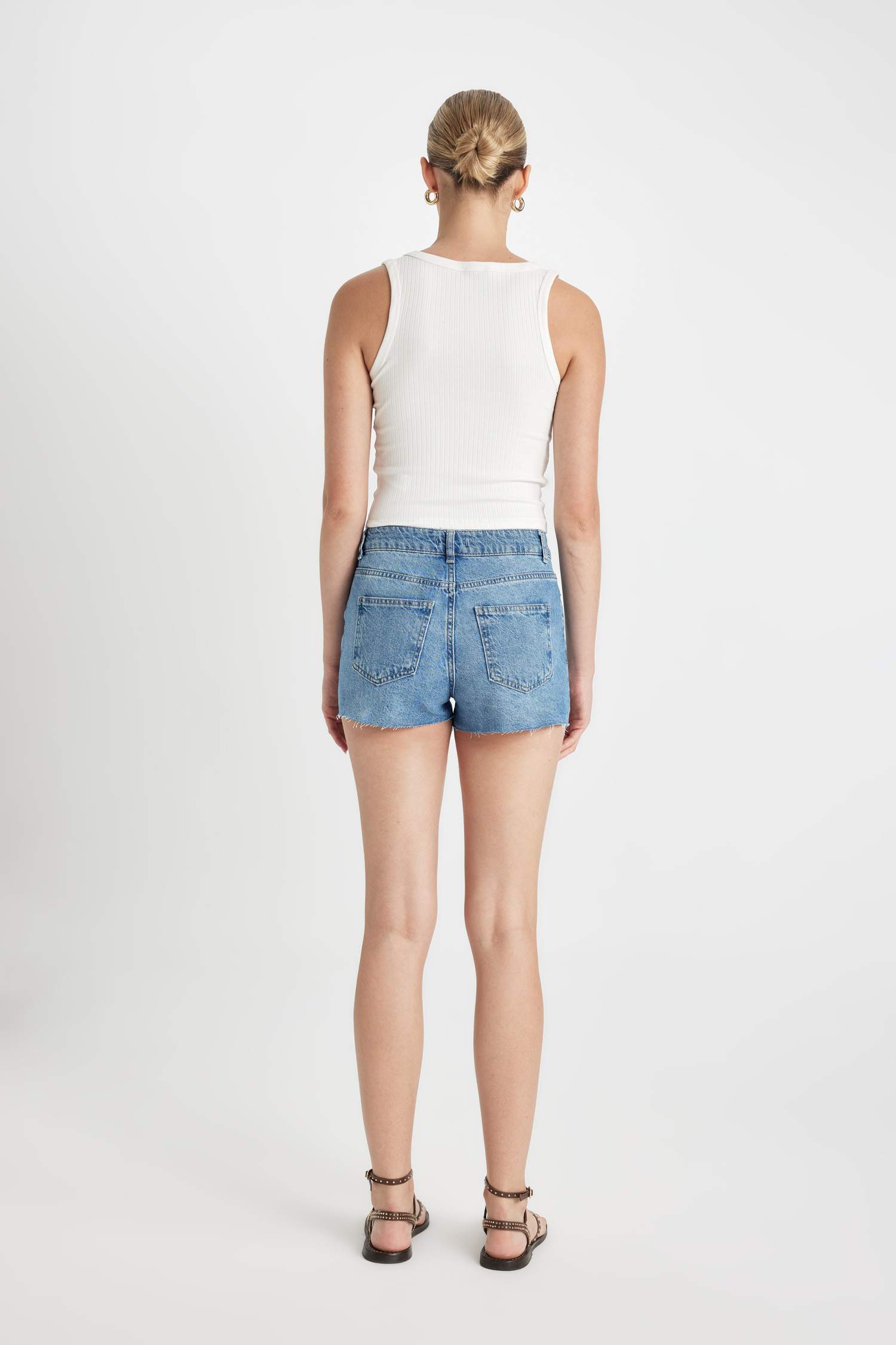 High Waist Denim Shorts