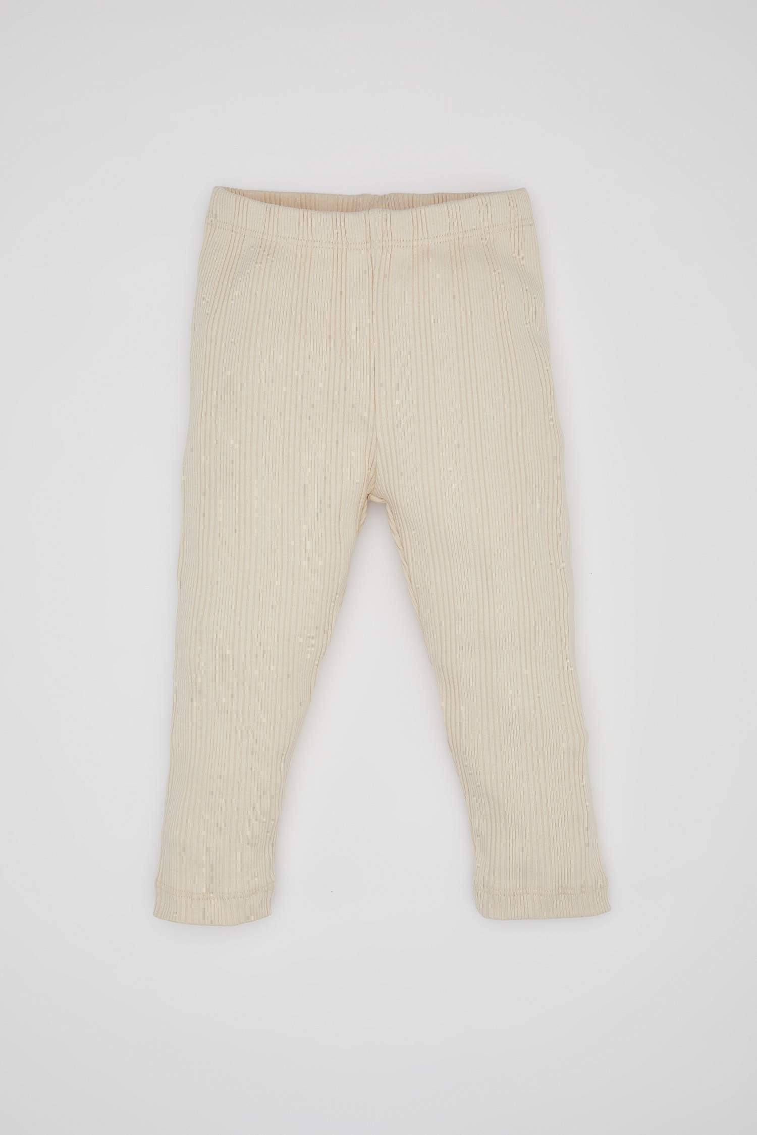 Baby Girl Embroidered Ribbed 2 Piece Pajama Set