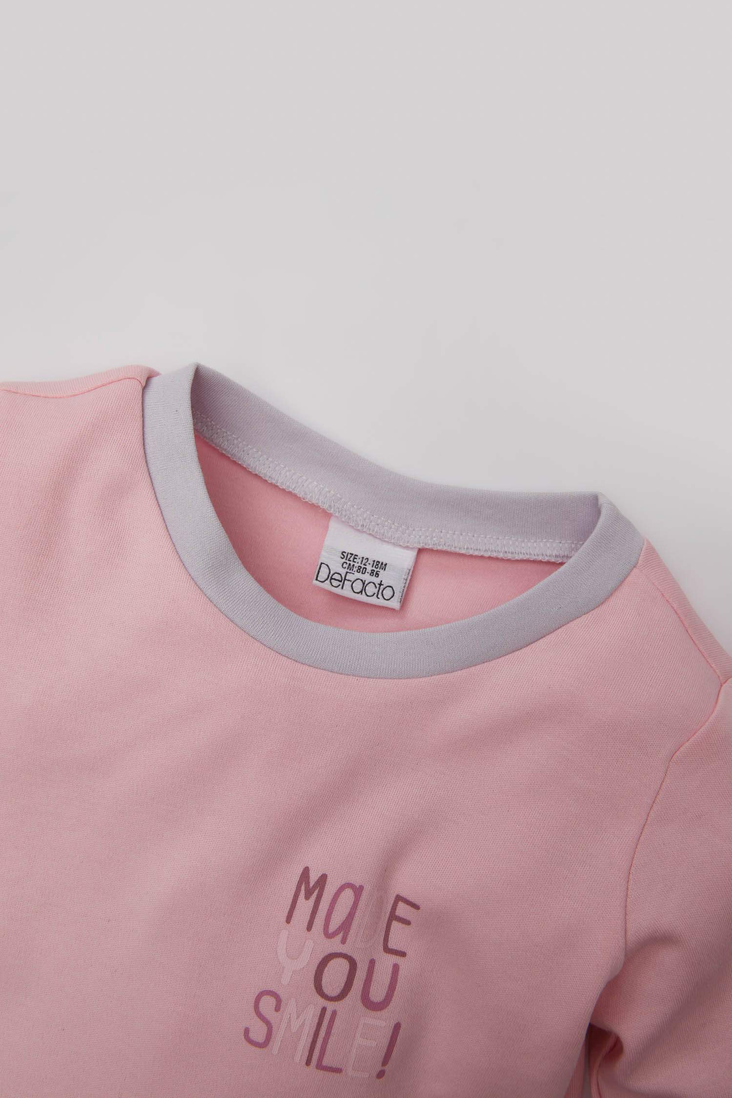 Ensemble Pyjama à Manches Longues imprimé pour Bébé Fille