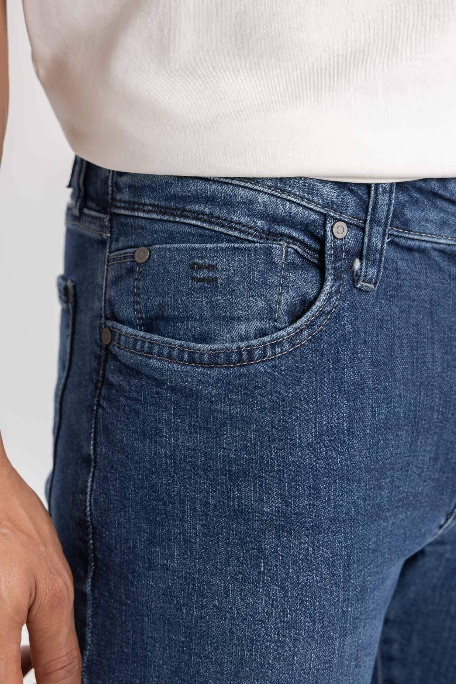 سروال جينز كارلو سكيني فيت وخصر عادي