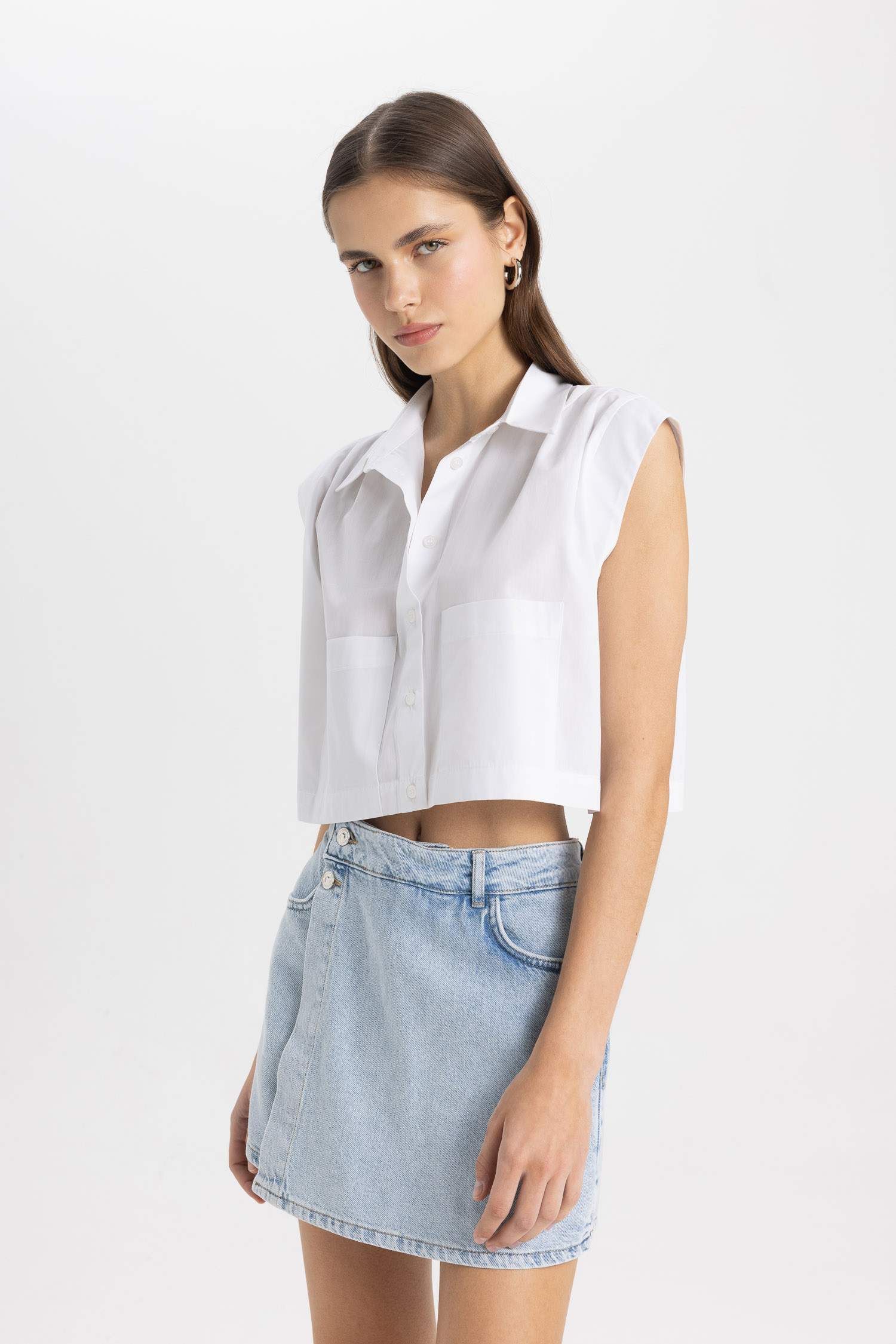 Denim High waist Shorts