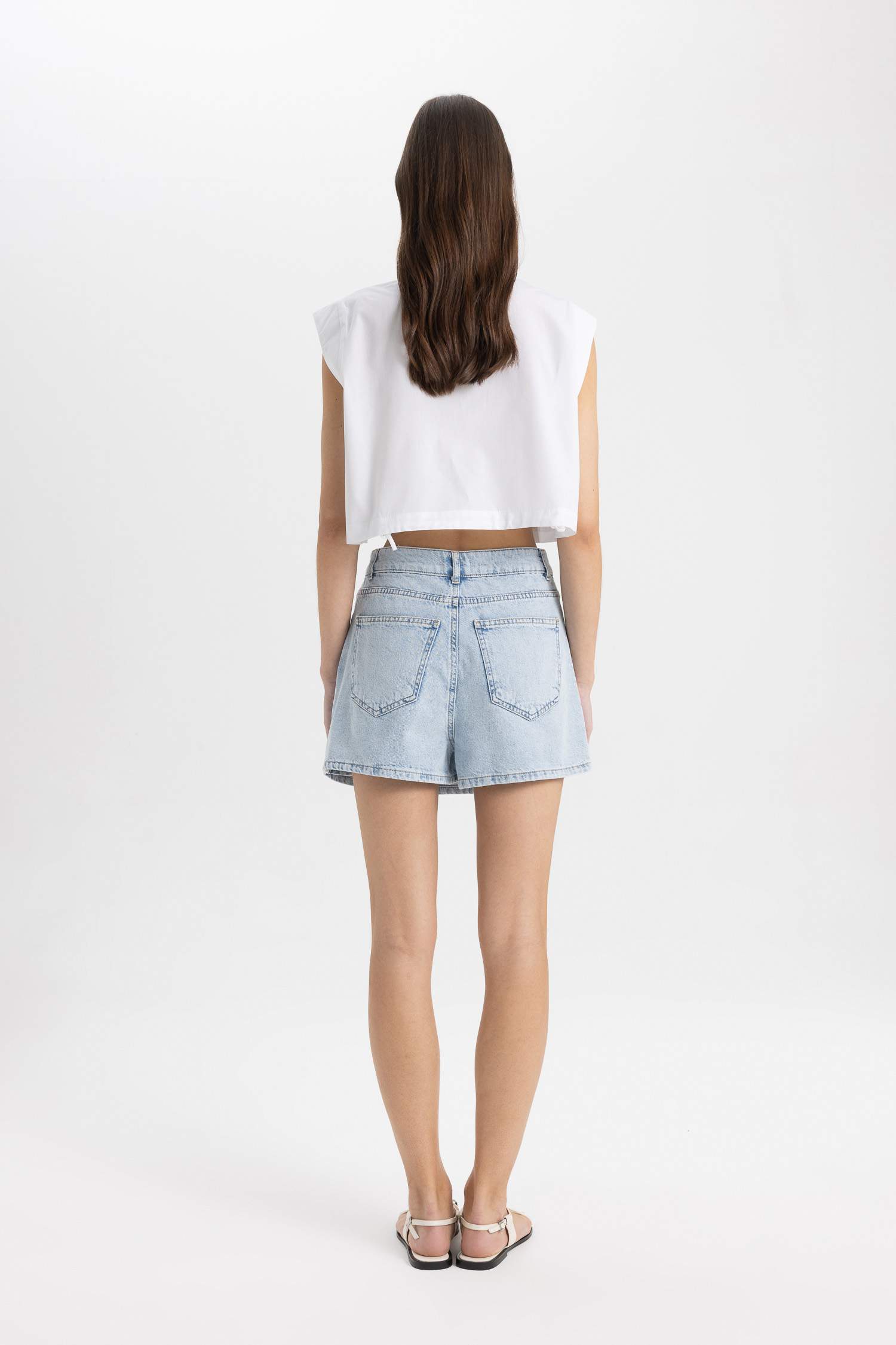Denim High waist Shorts