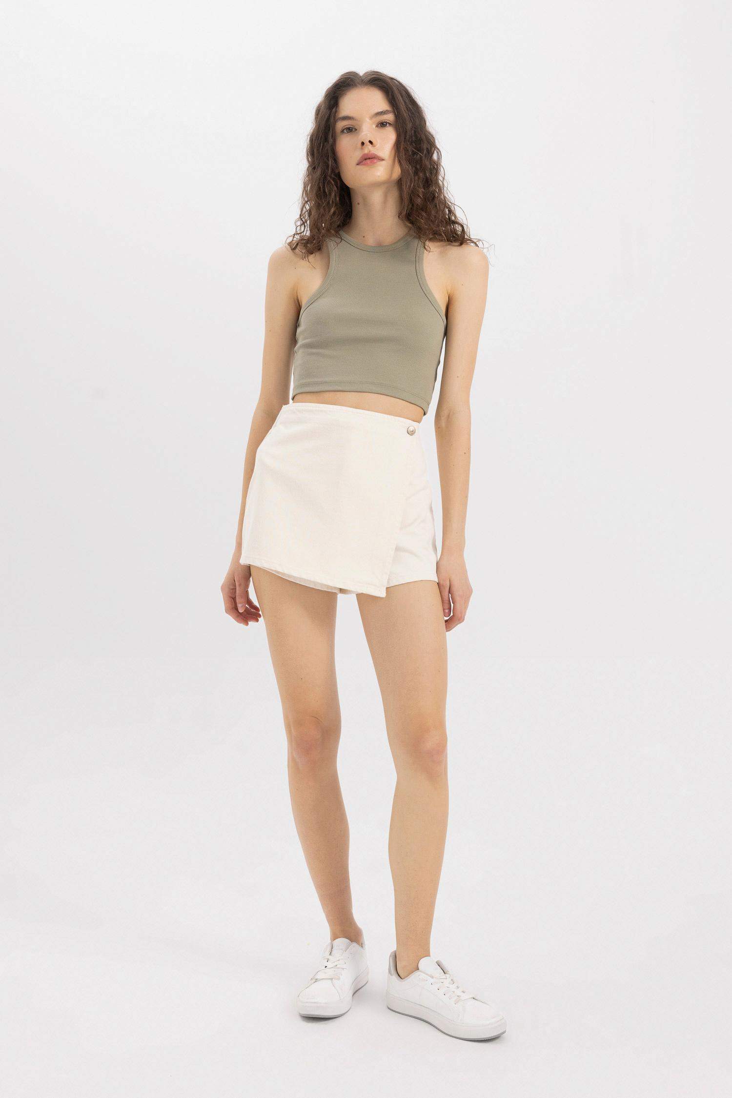 Denim High Waist Shorts