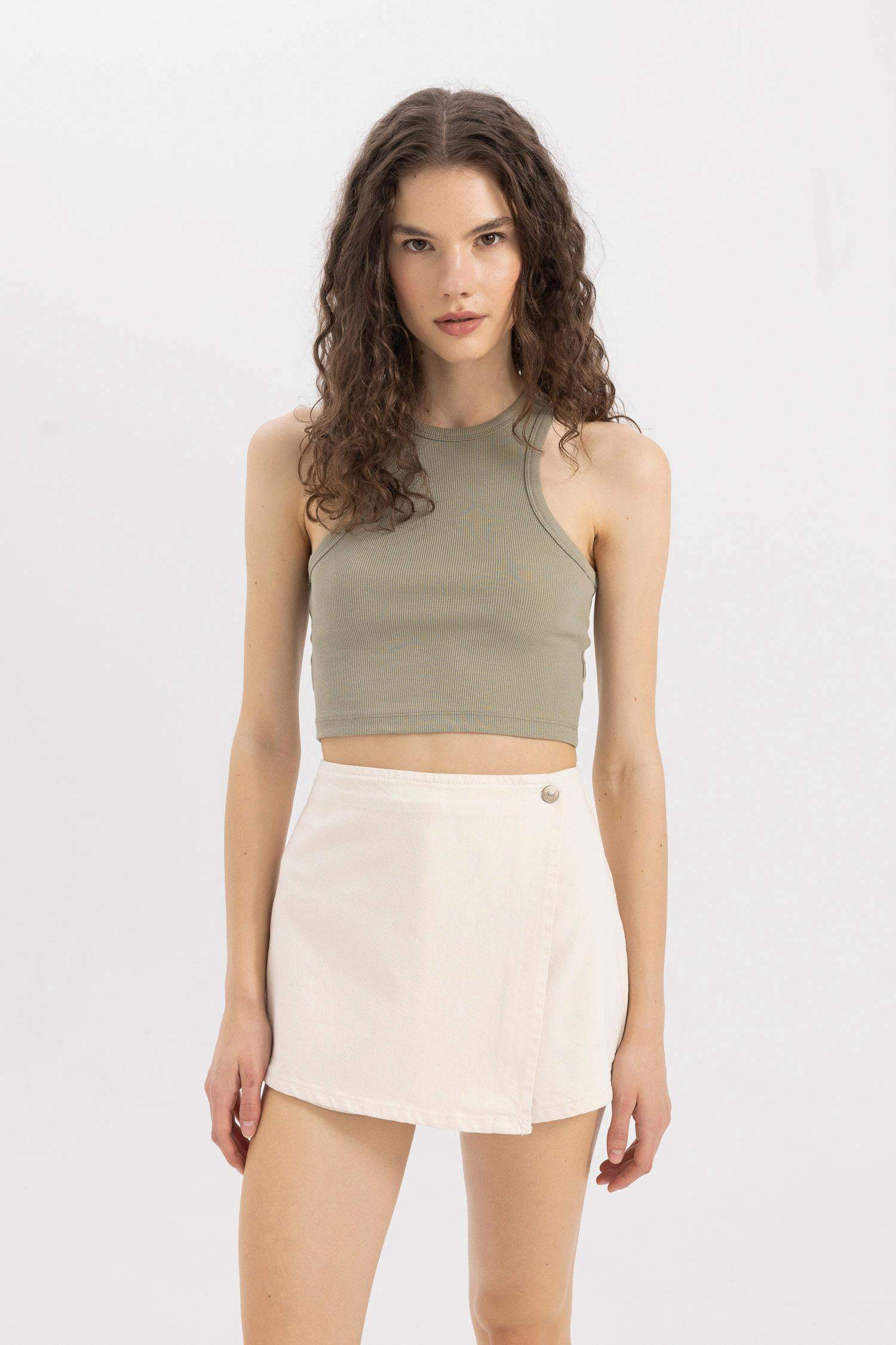 Denim High Waist Shorts