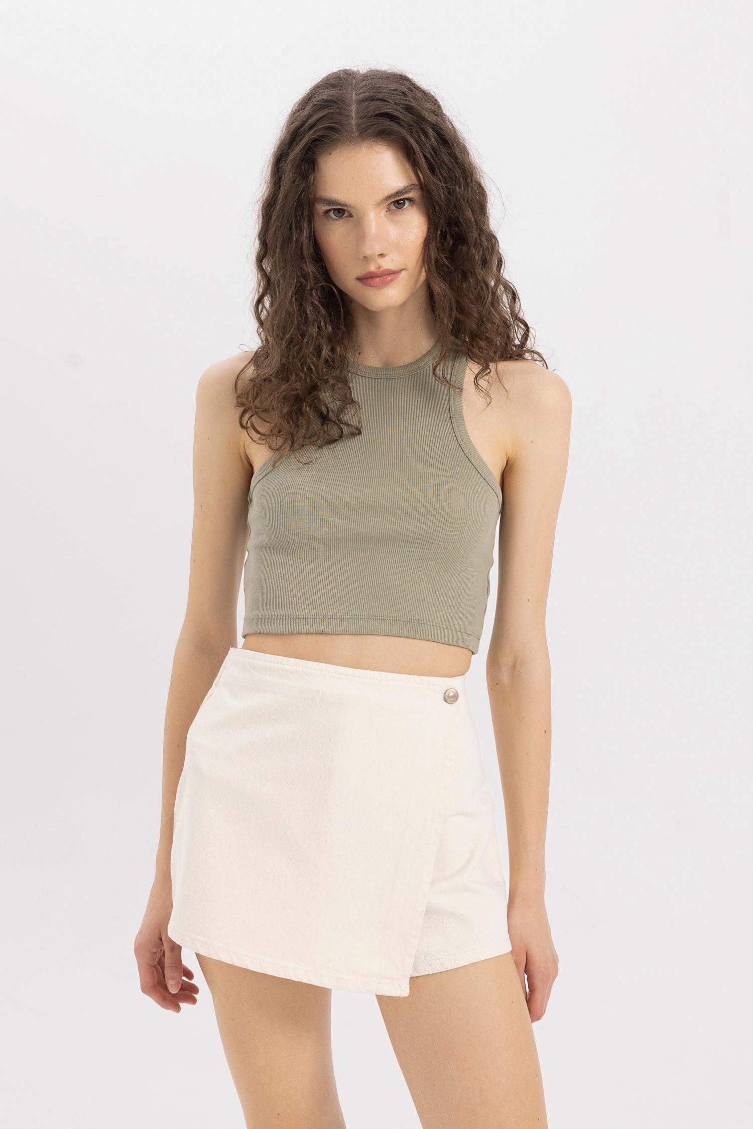 Denim High Waist Shorts