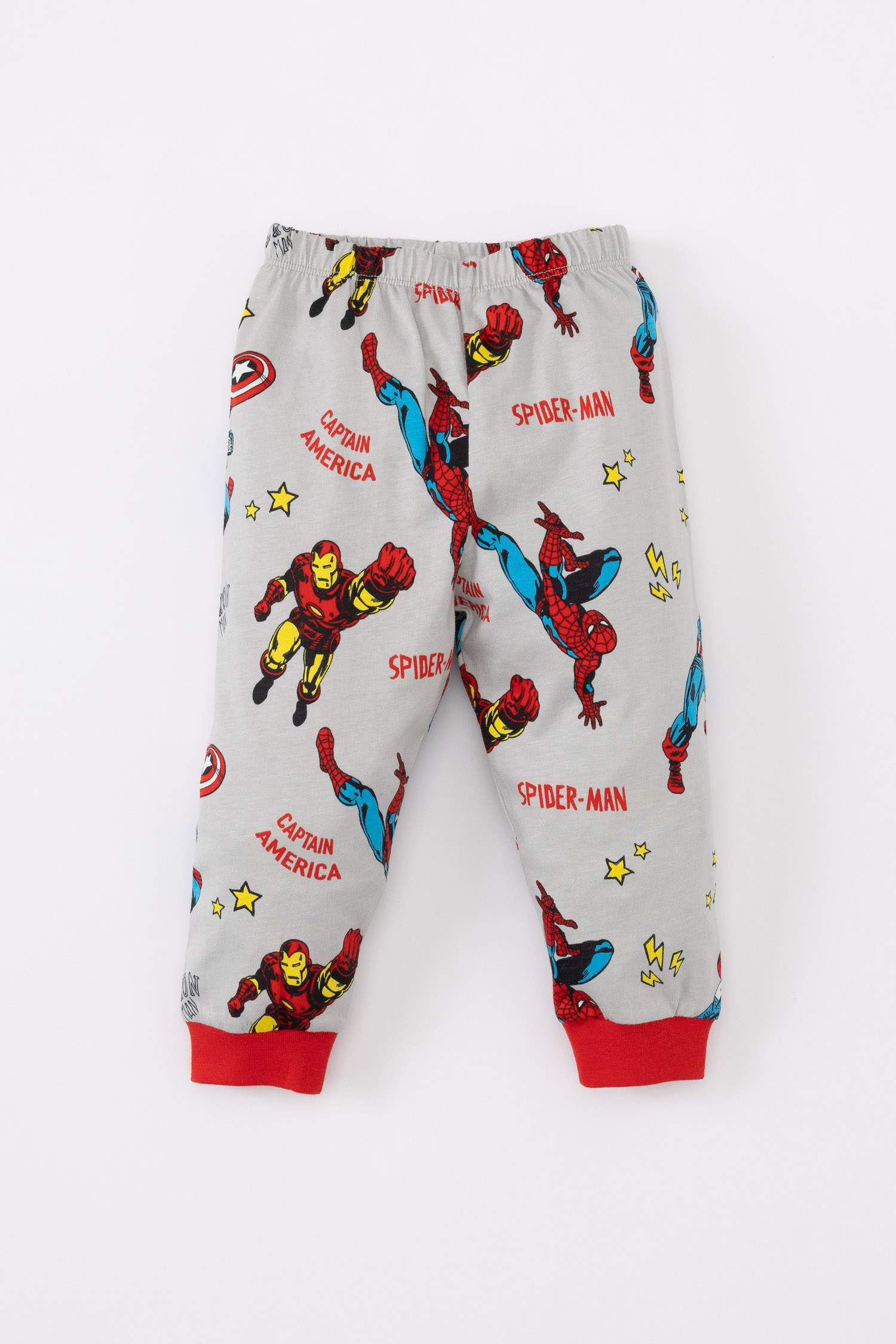 Erkek Bebek Pijama Takım Marvel Comics Uzun Kollu Üst Beli Lastikli Uzun Alt