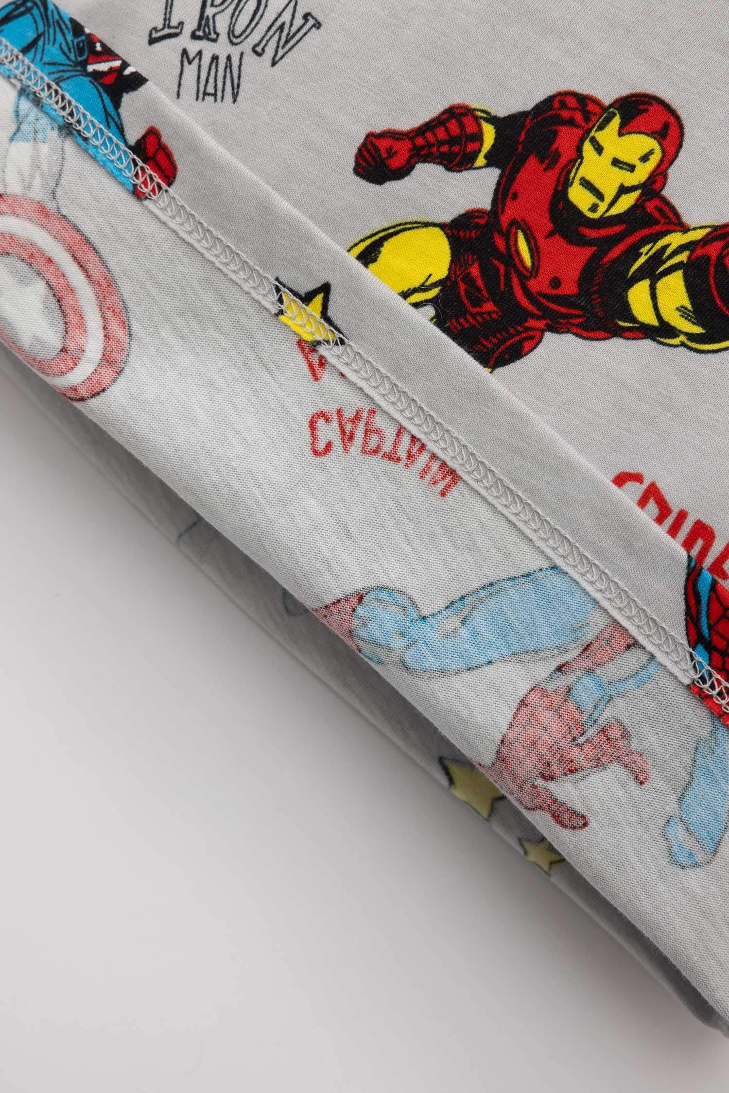 Erkek Bebek Pijama Takım Marvel Comics Uzun Kollu Üst Beli Lastikli Uzun Alt