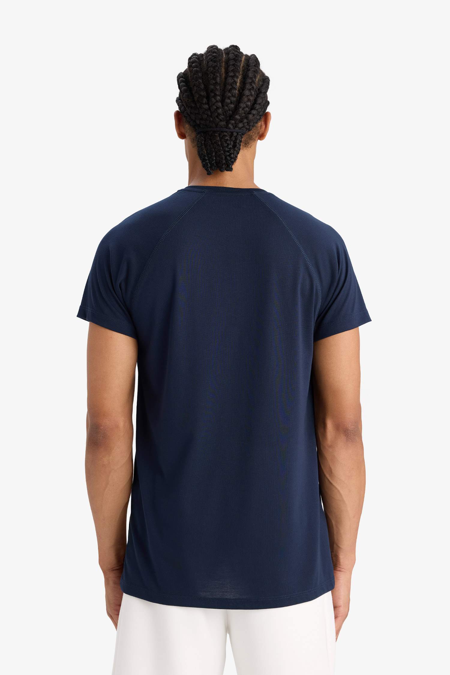 DeFactoFit Standard Fit Crew Neck Printed Sports T-Shirt