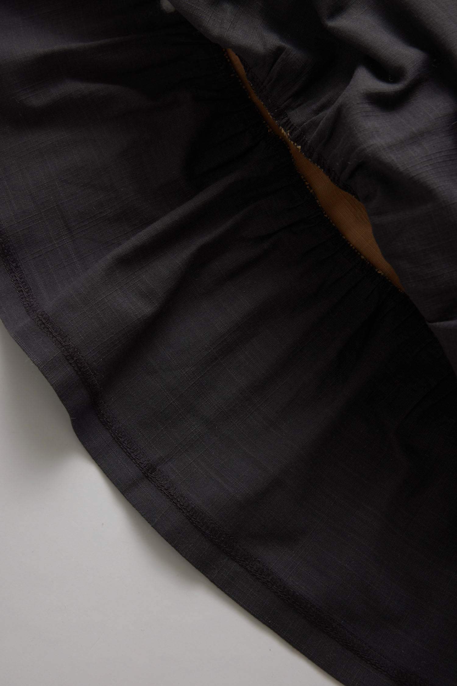 Kız Bebek Renk Bloklu Uzun Kollu Keten Görünümlü Elbise