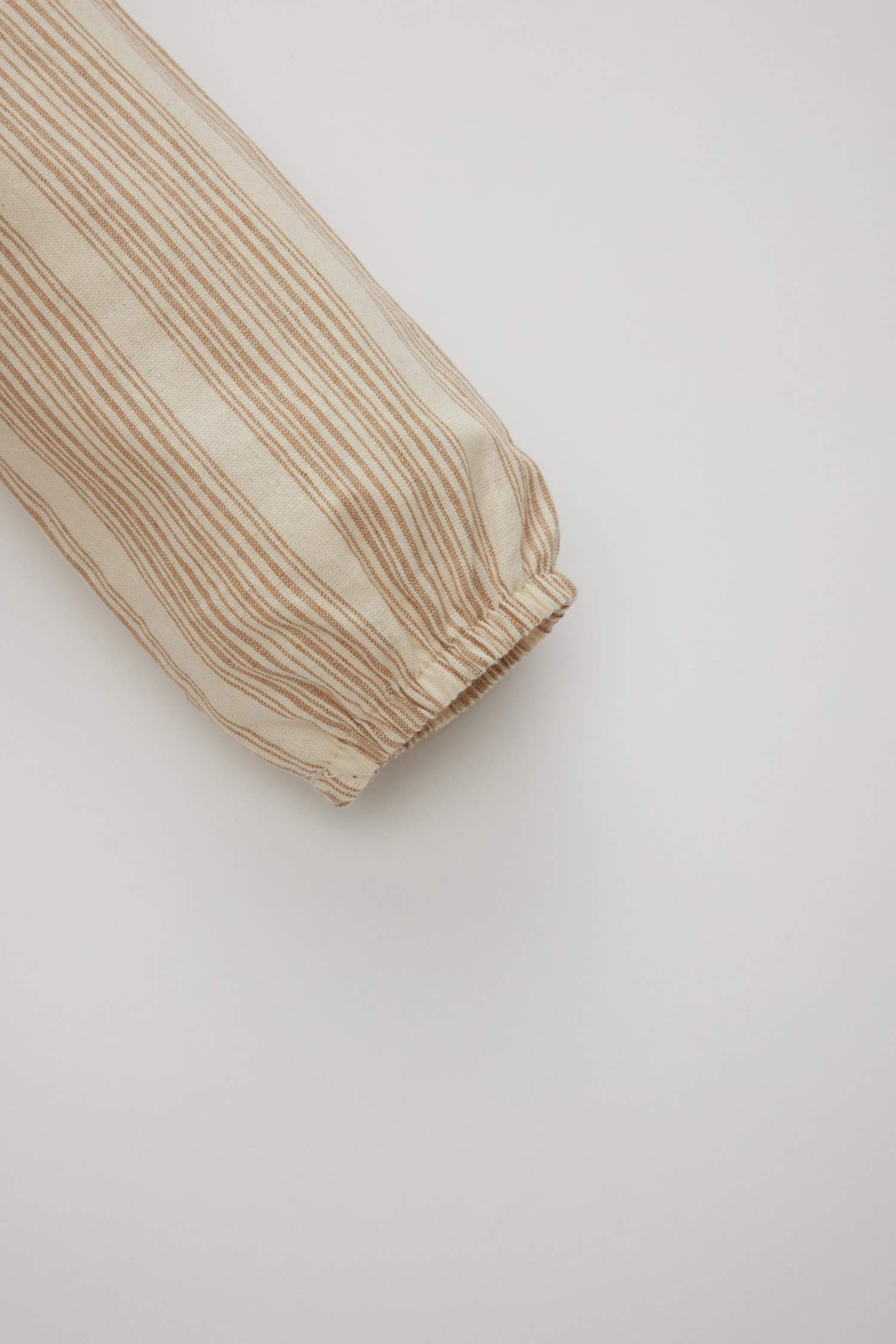 Robe rayée à manches longues en lin Pour Bébé Fille