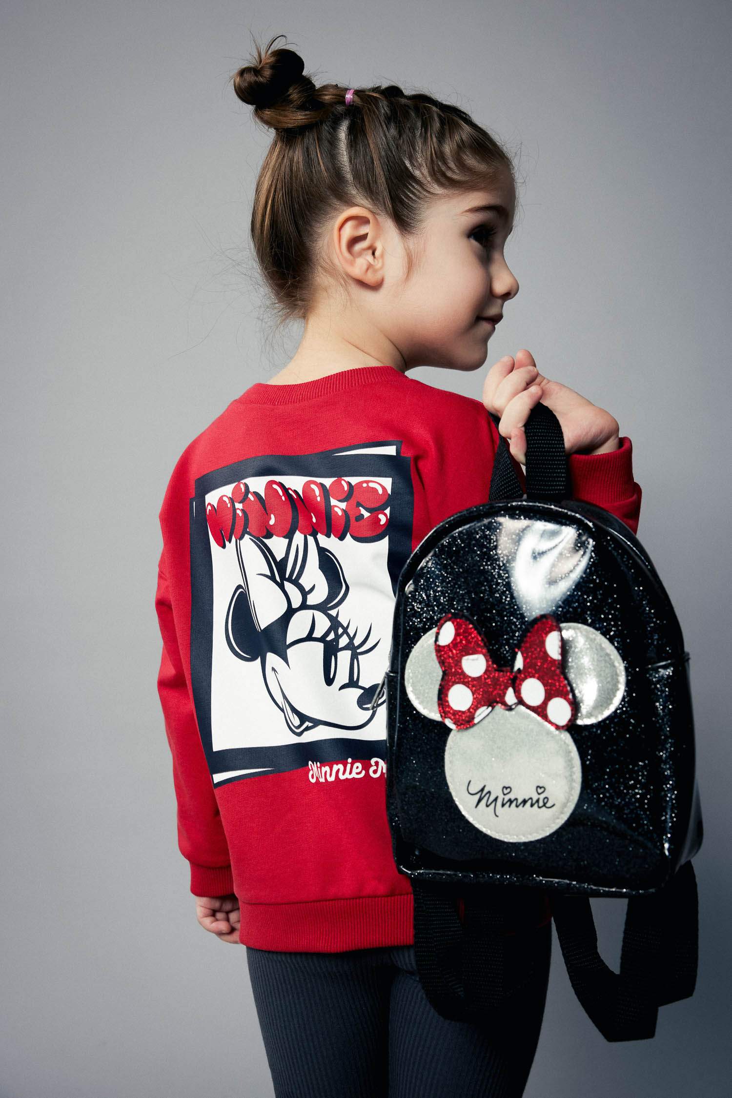 Kız Bebek Disney Mickey & Minnie Sweatshirt Tayt 2'li Takım
