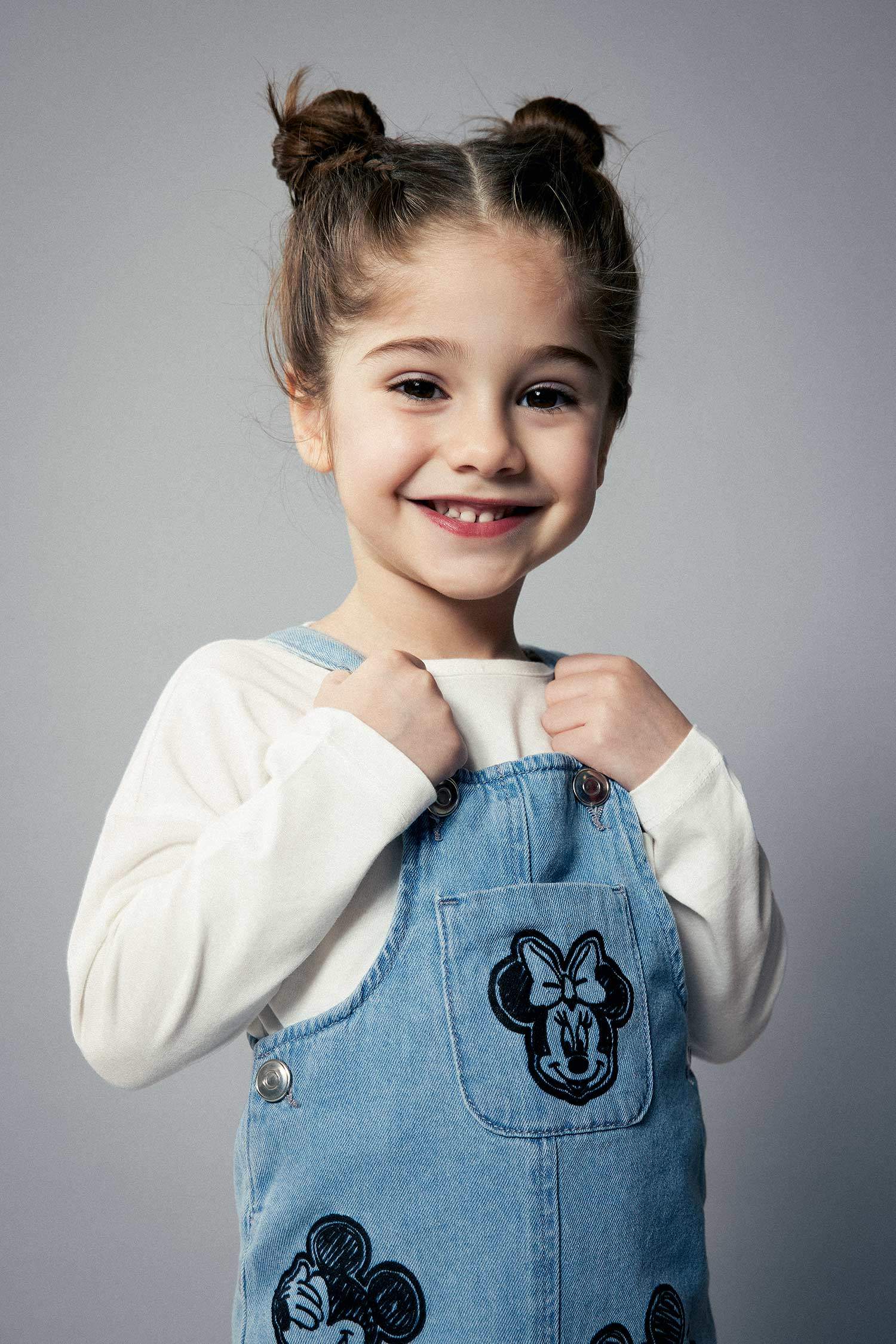 Kız Bebek Bisiklet Yaka Uzun Kollu Tişört