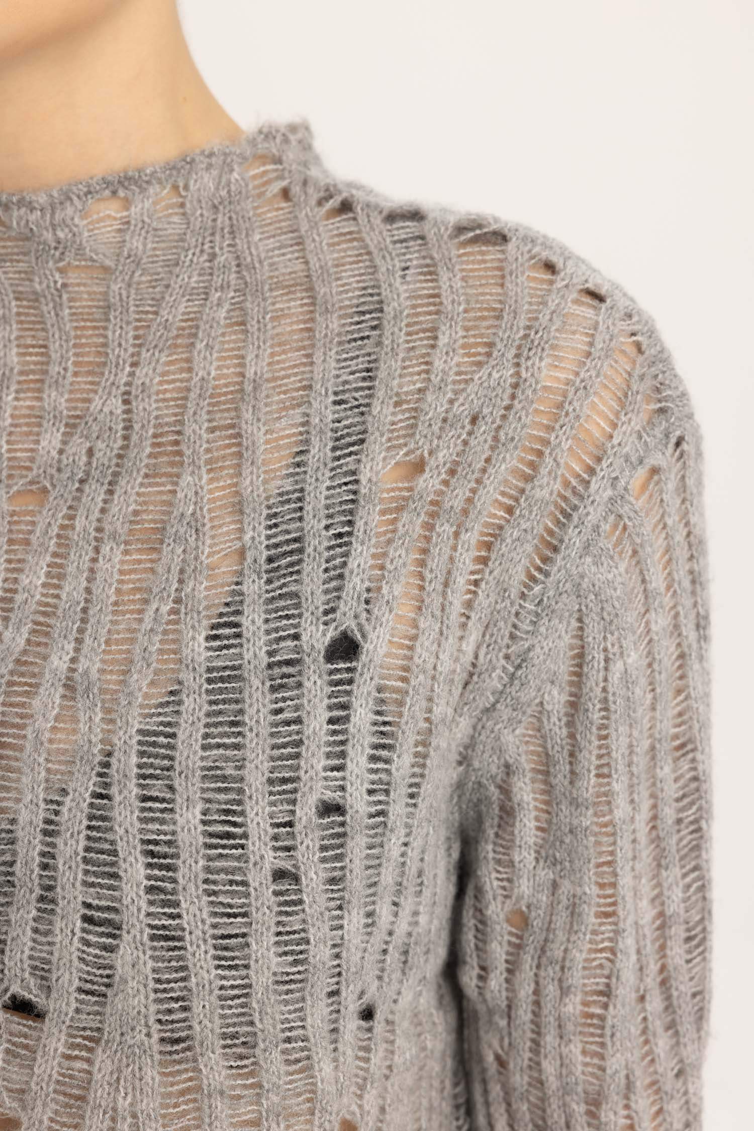 Relax Fit Half Turtleneck Lace Pullover