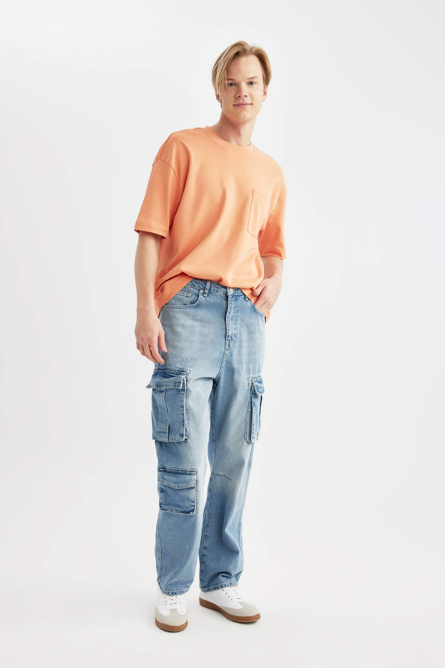 Pantalon Cargo Baggy à Poches