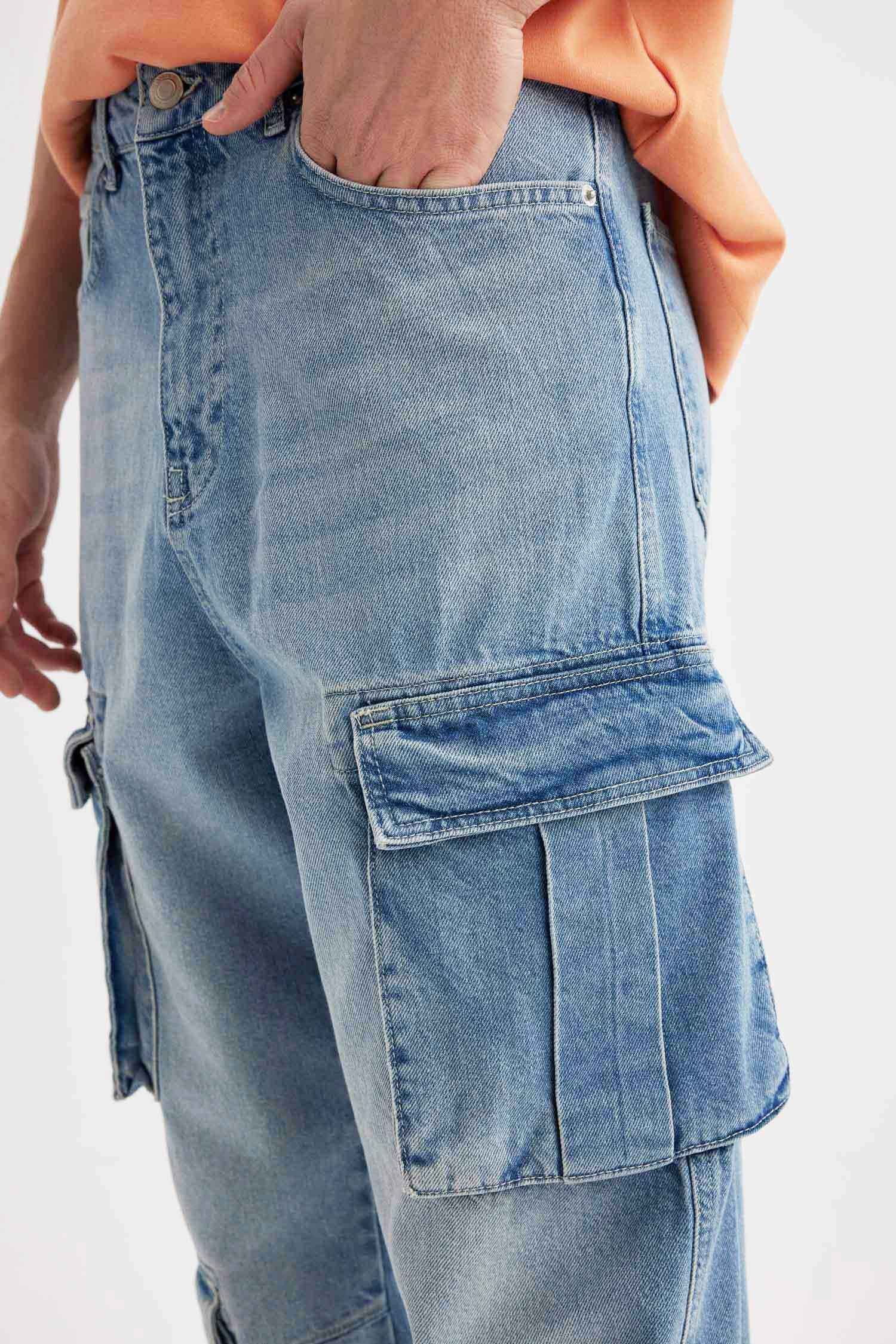 Pantalon Cargo Baggy à Poches