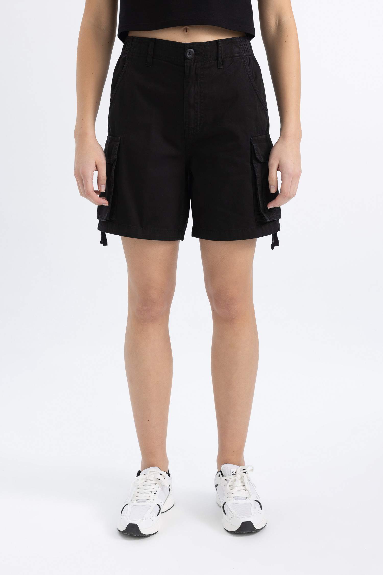 Шорты стандартного кроя из габардина, Coool