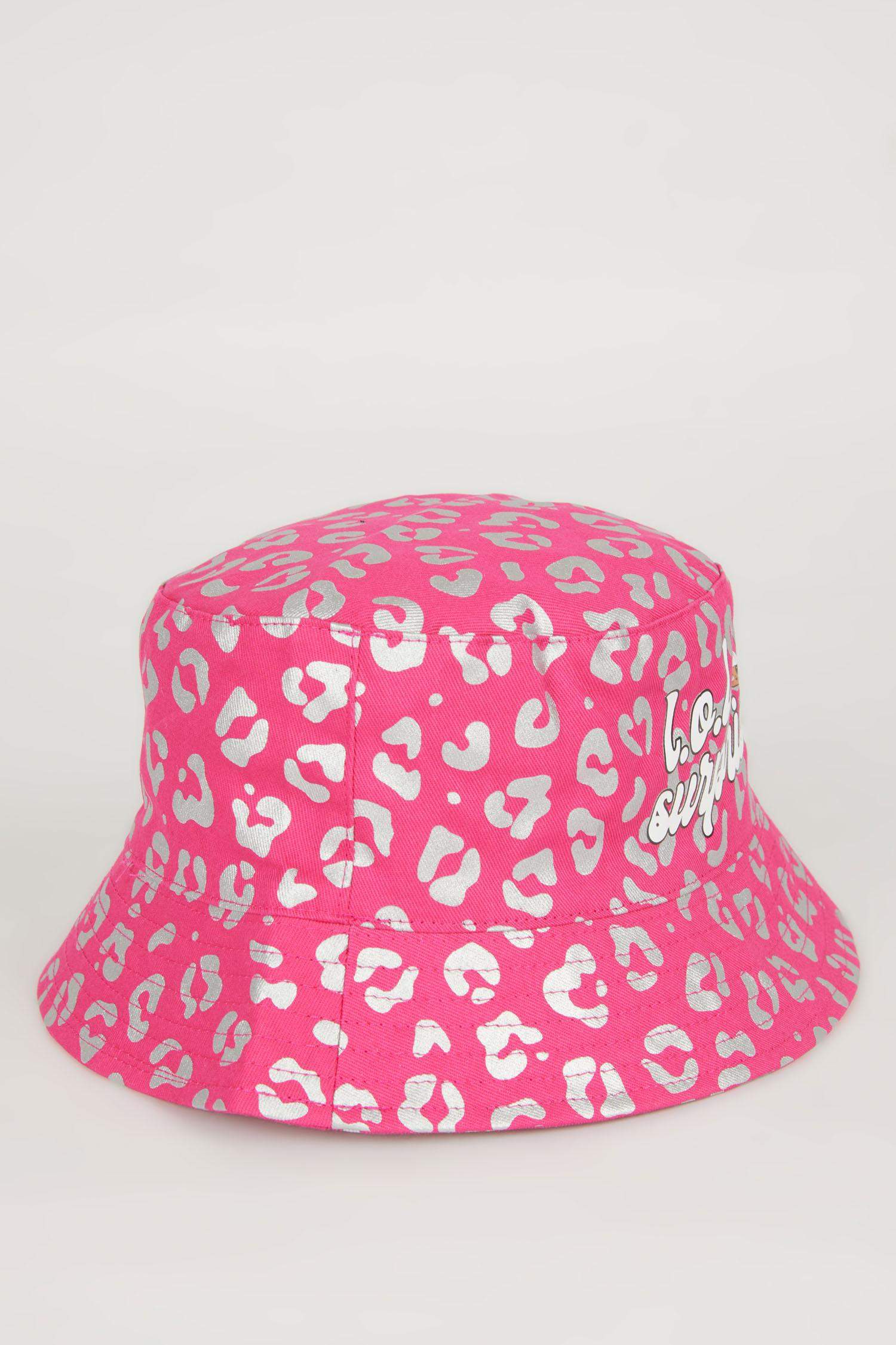 Kız Çocuk L.O.L. Surprise Desenli Simli Kumaş Bucket Şapka