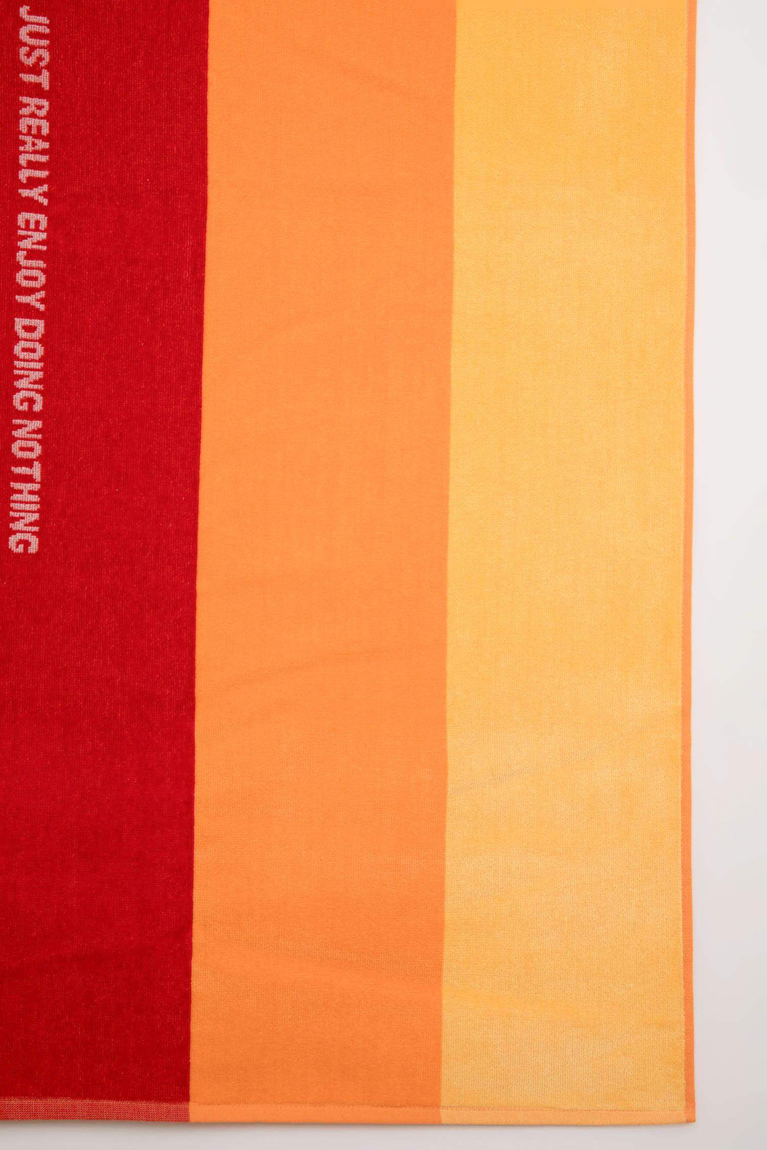 Erkek Çizgili Pamuklu Plaj Havlusu