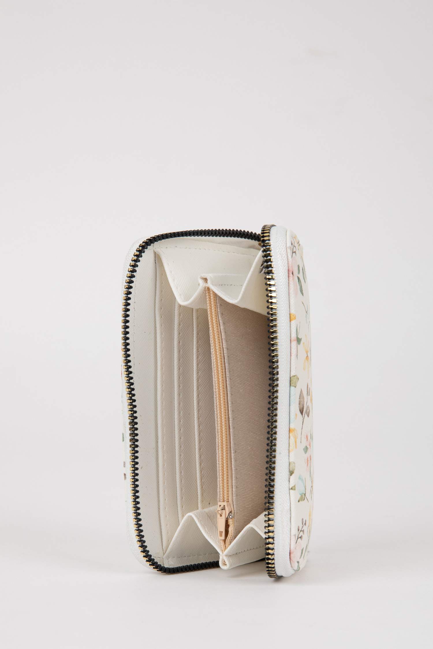 Kadın Çiçek Desenli Suni Deri Cüzdan