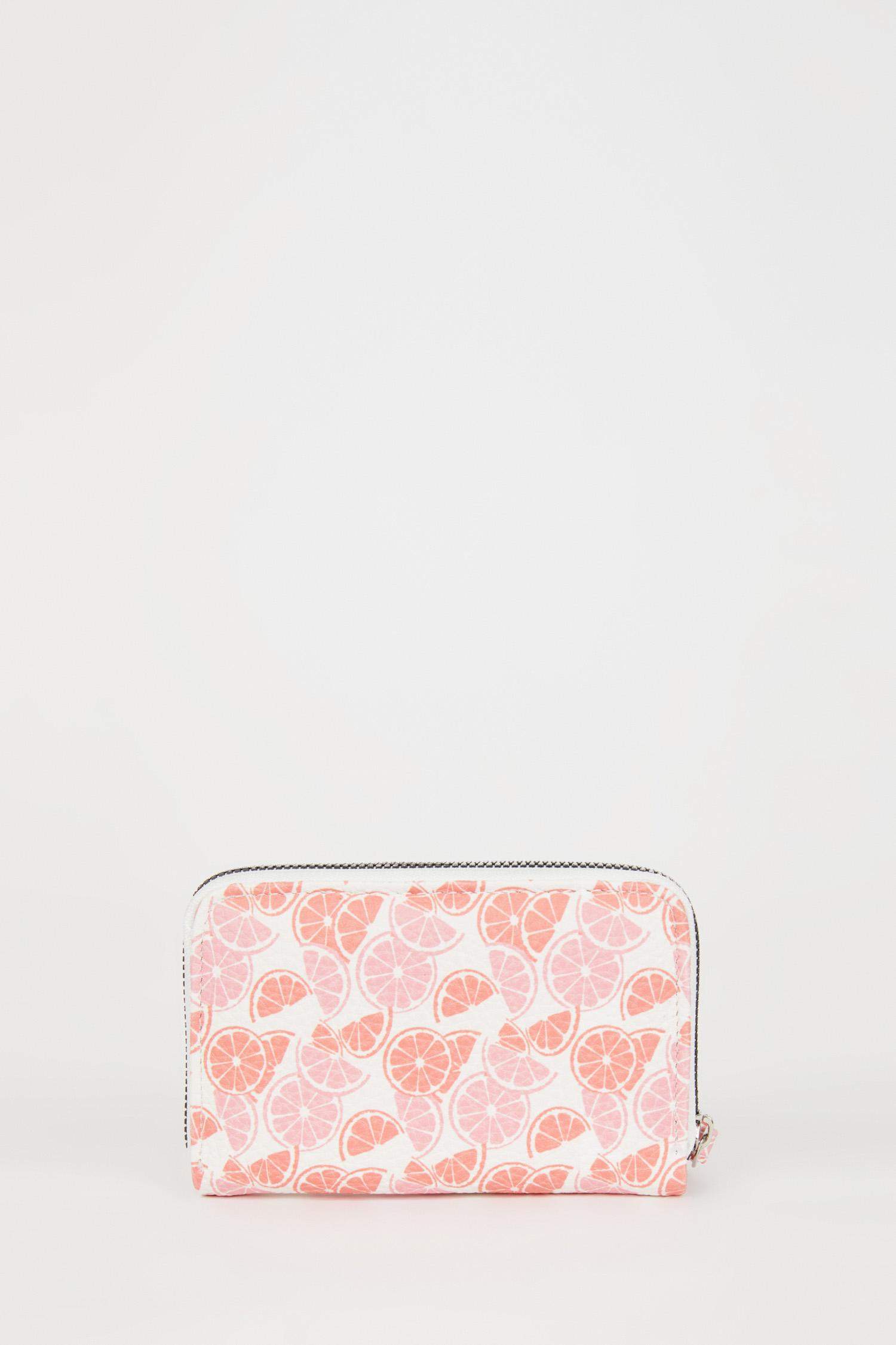 Kadın Çiçek Desenli Suni Deri Cüzdan